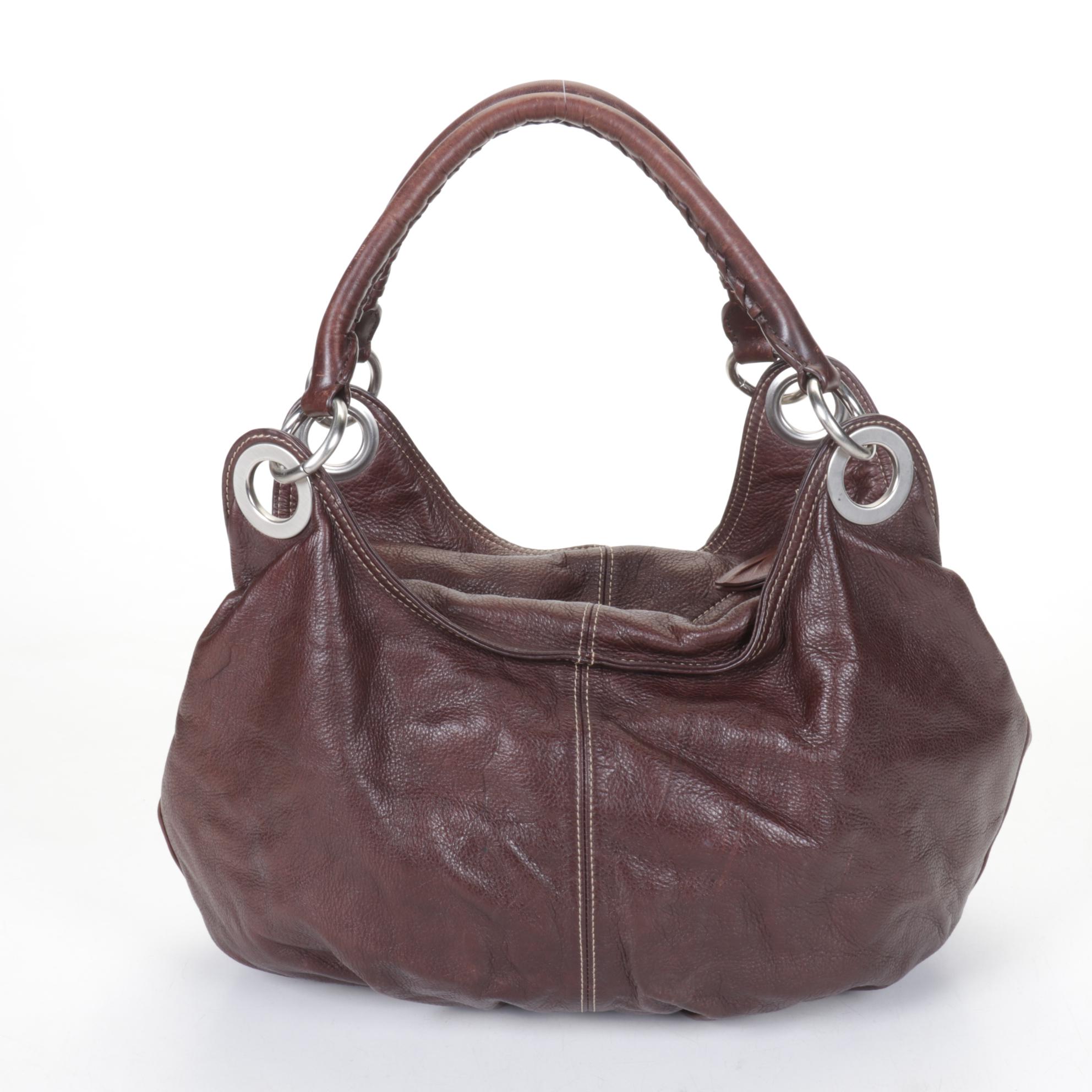 Dooney & Bourke, Talbots and Ellington Trio of Brown Leather Shoulder Bags