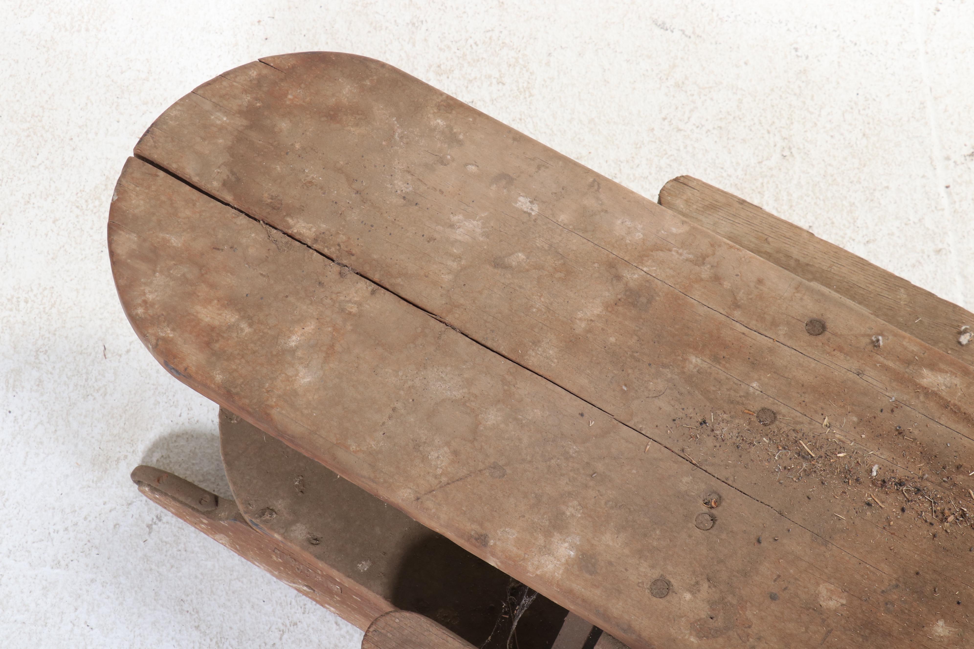19th Century  Traverse Type Toboggan Sled