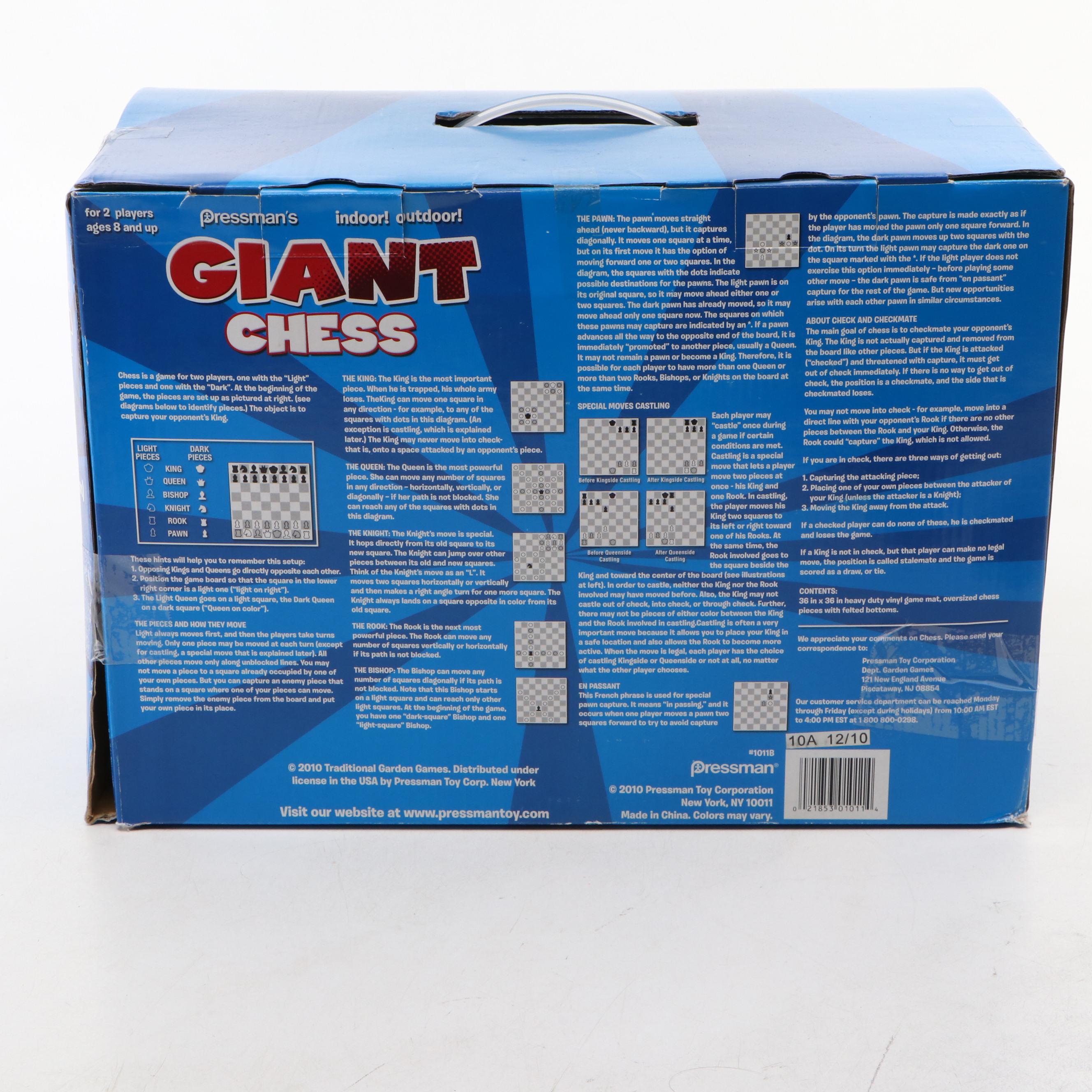 Pressman Giant Chess Set