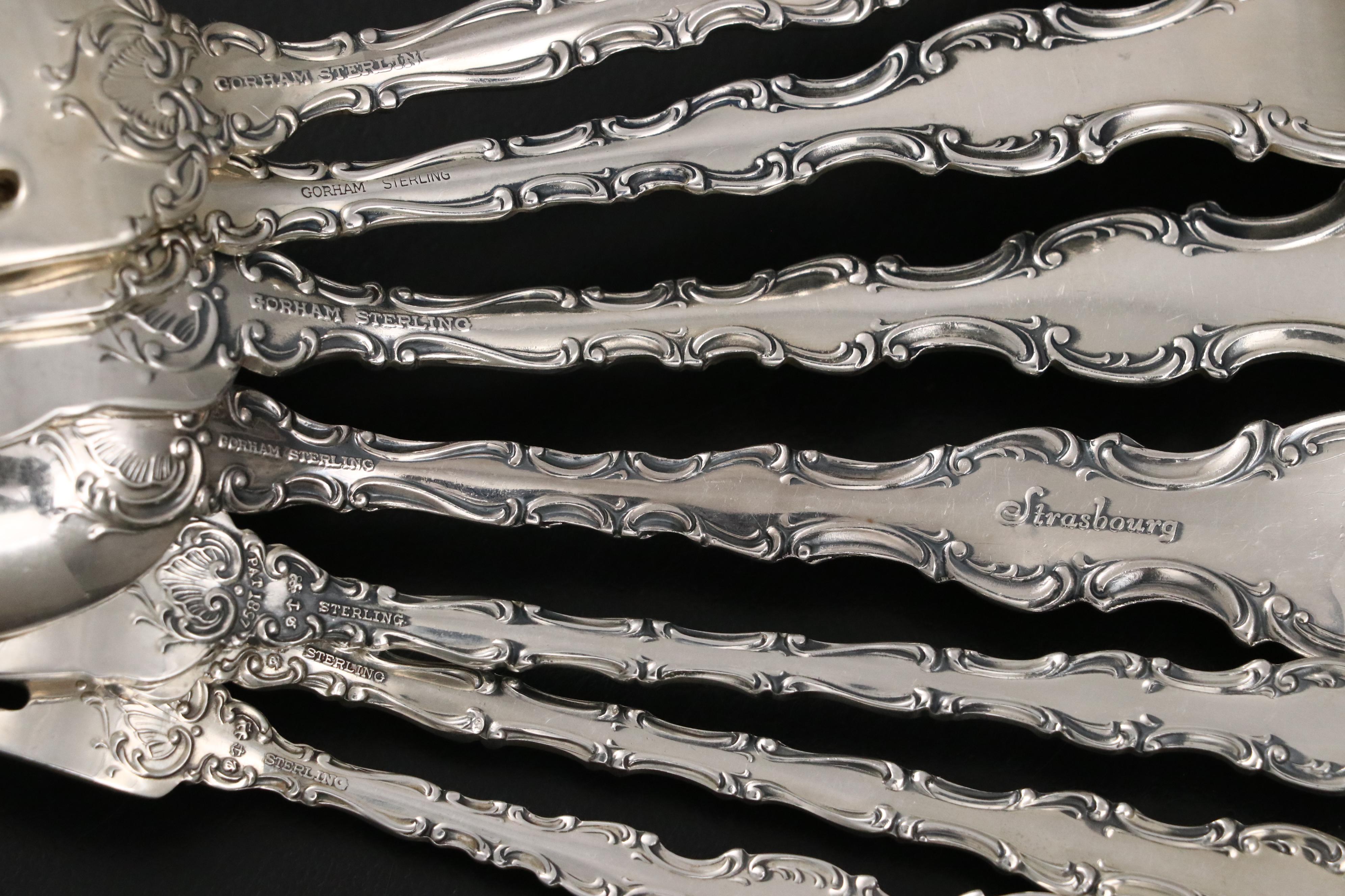 Gorham "Strasbourg" Sterling Silver Flatware