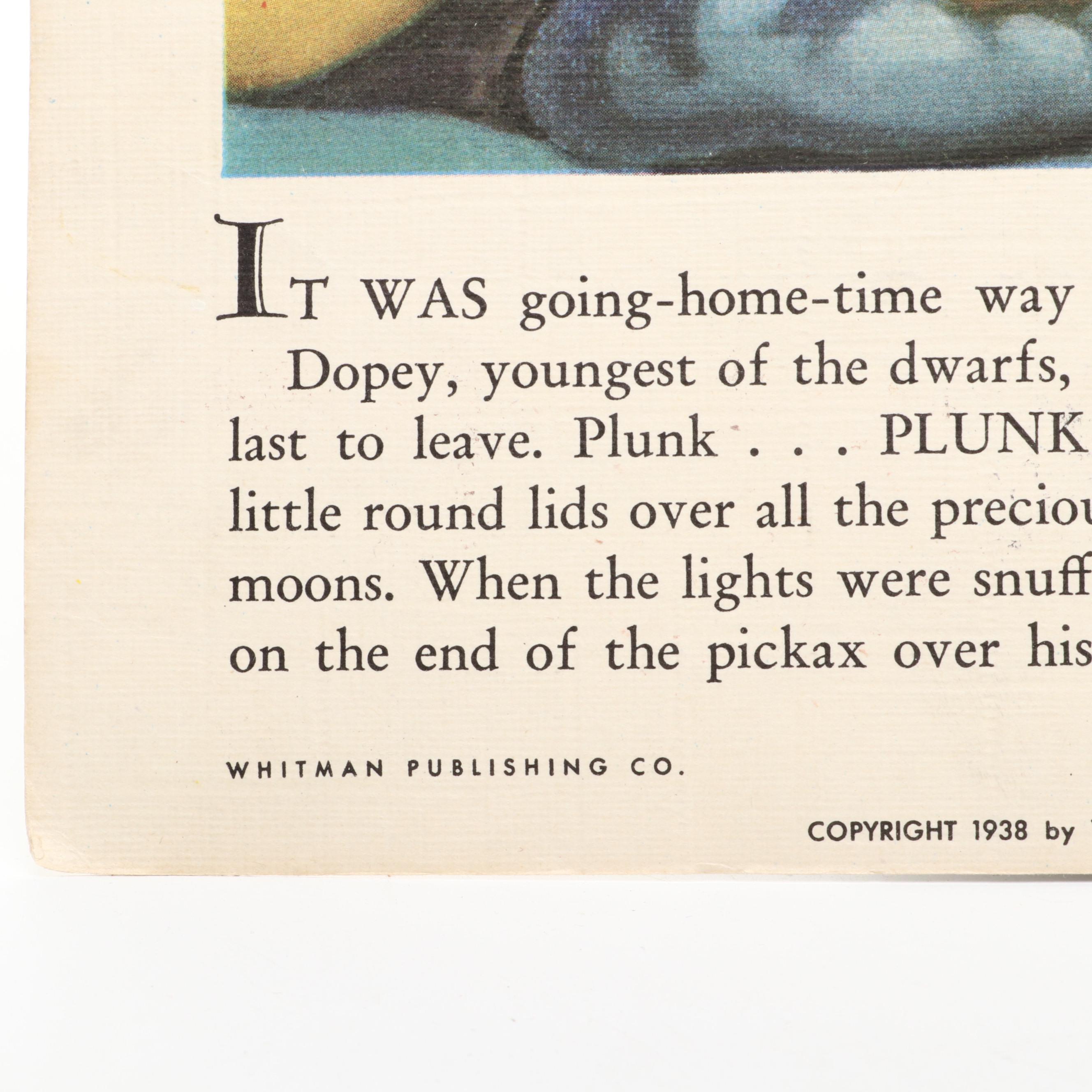 Illustrated "Dopey: He Don't Talk None!" by Walt Disney, 1938