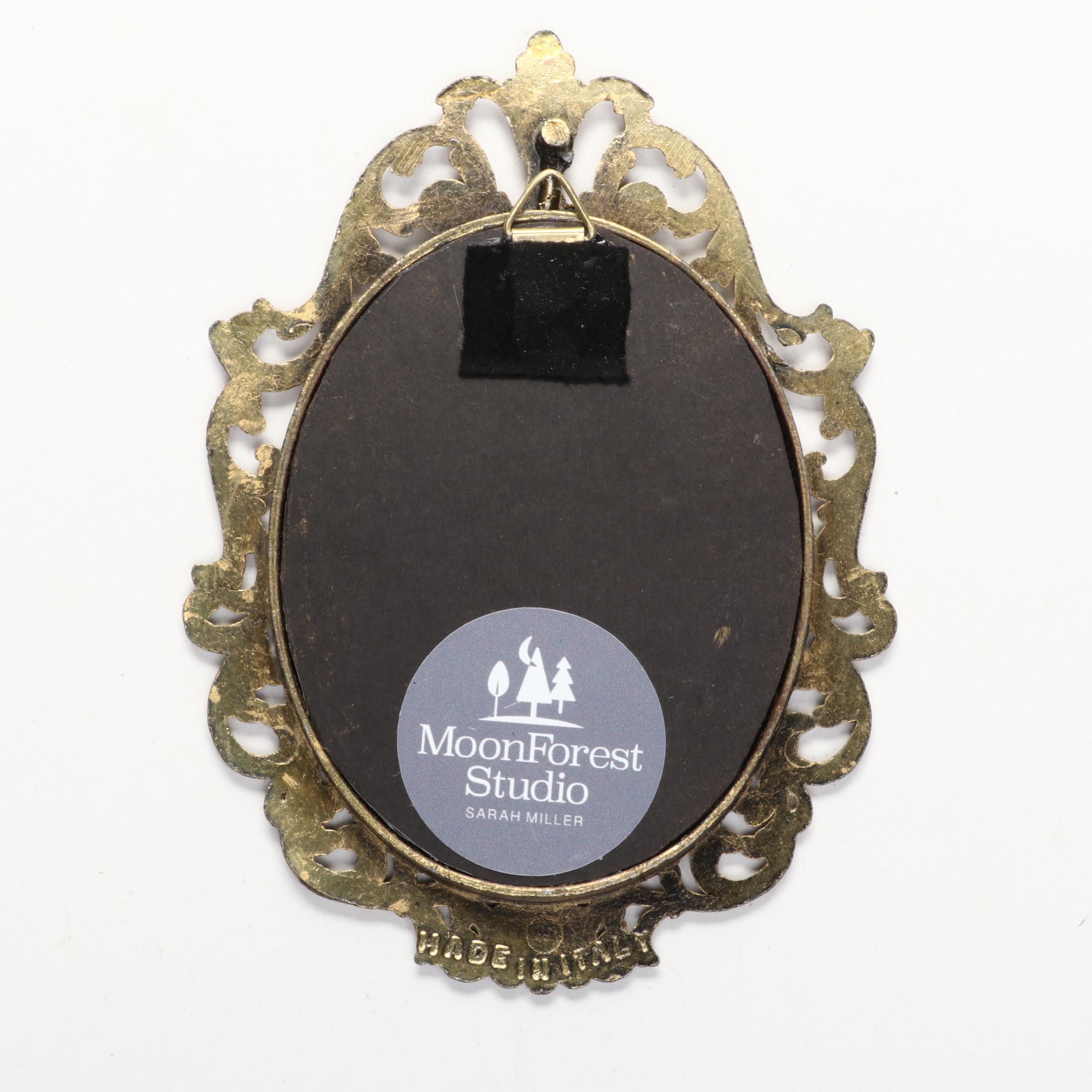 Sarah Miller Fiber Art Wall Hanging of Mystic Eye, 21st Century