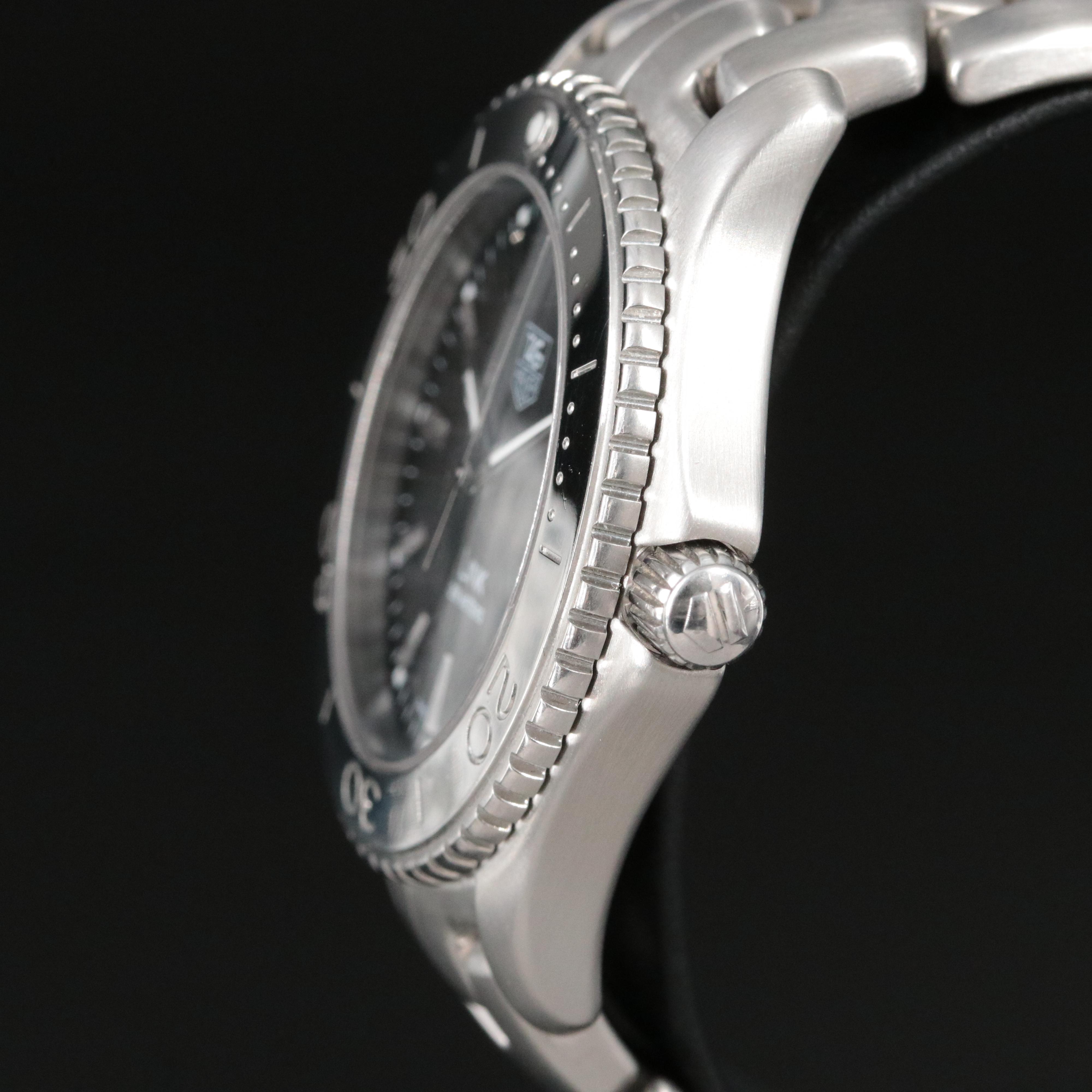 TAG Heuer Link WJ1110-0 Black 39mm Steel Quartz Watch