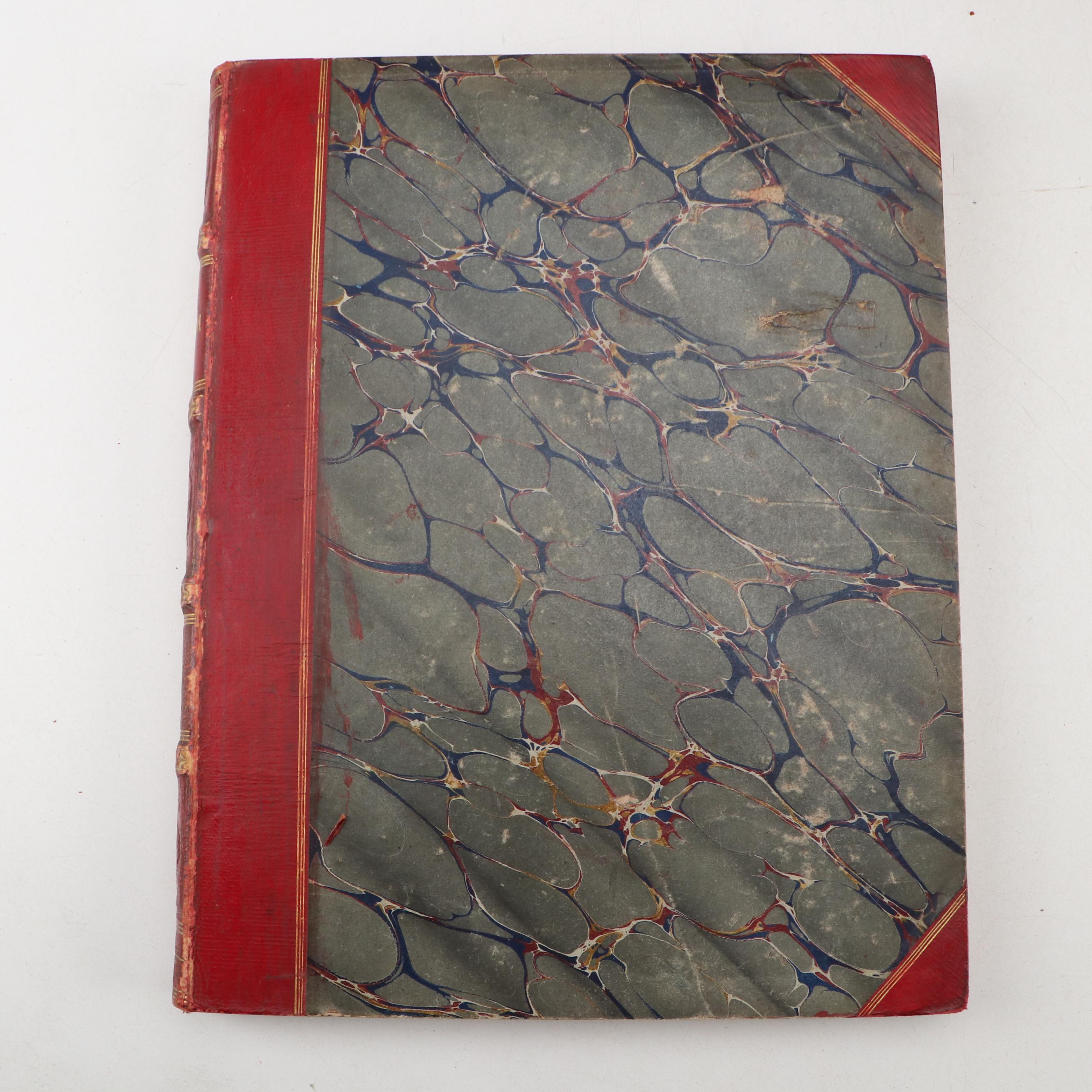 Leather Bound "Punch, or the London Charivari" Magazine Issues