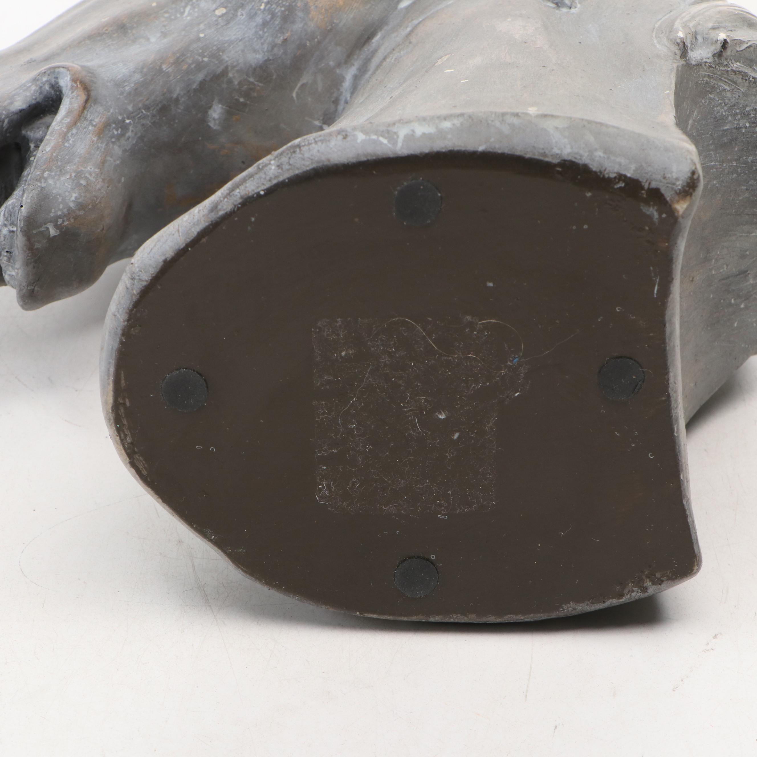 Distressed Resin Horse Head Wall Mount and Figurine