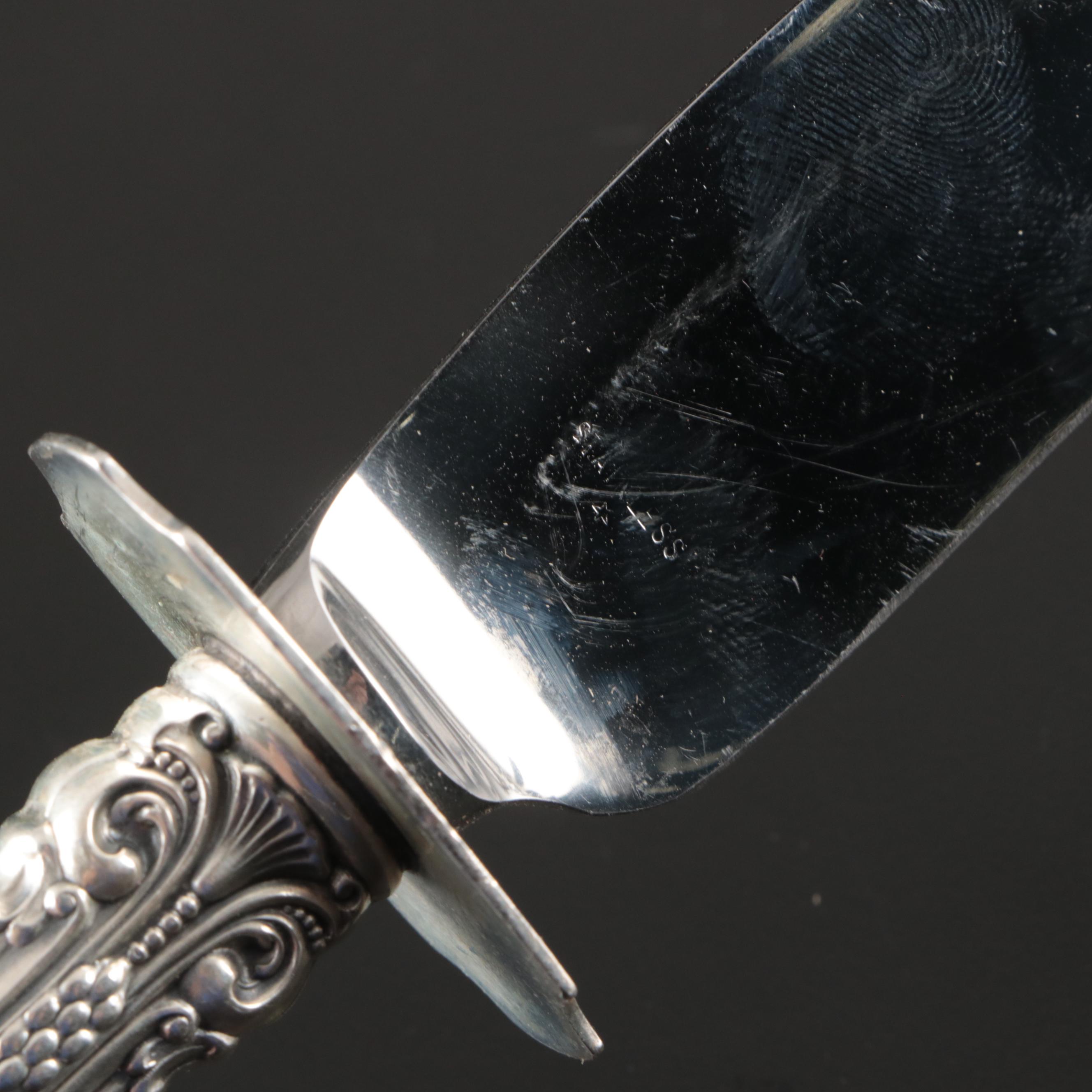 Gorham "King Edward" Sterling Silver Handled Carving Set