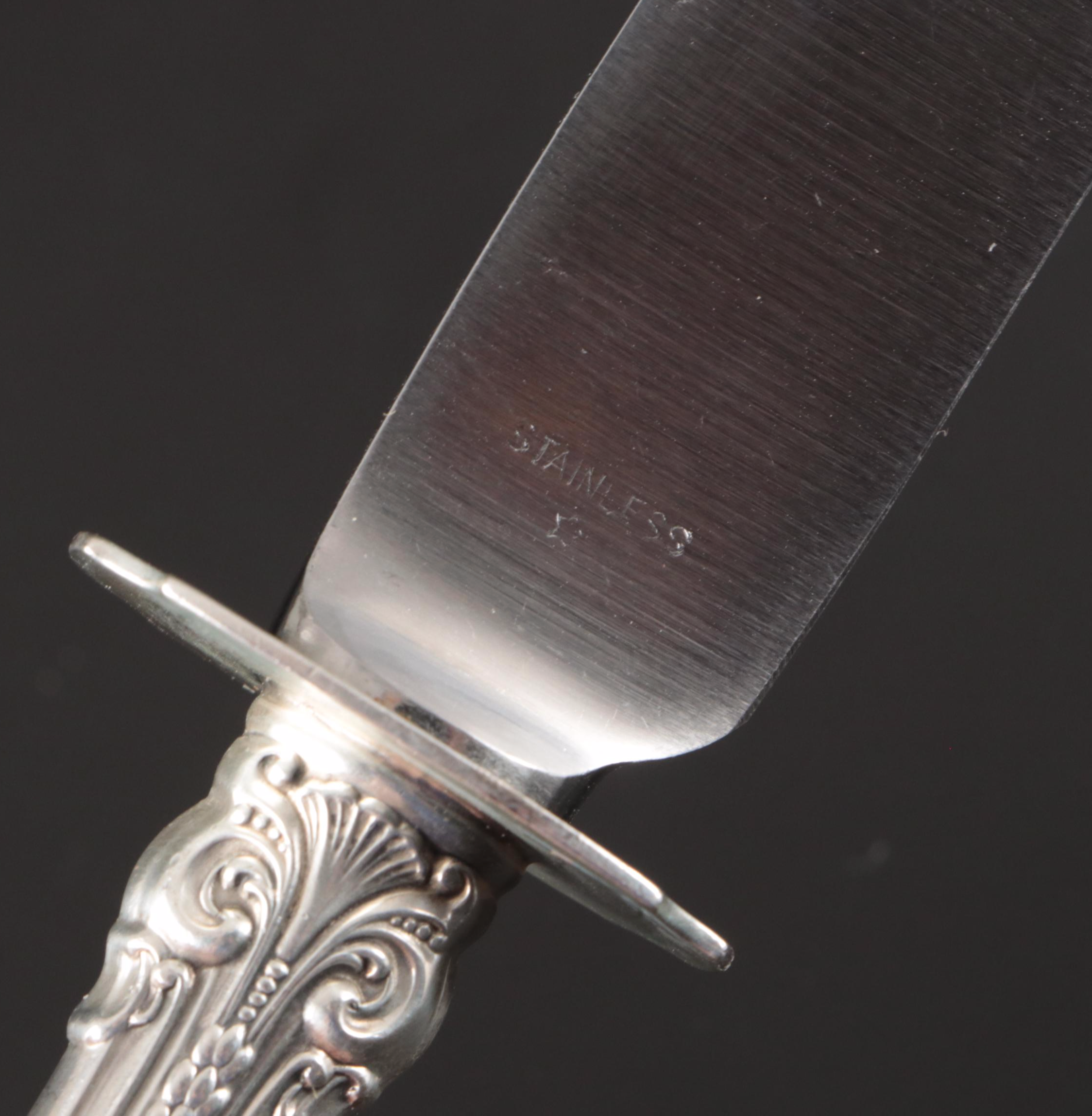 Gorham "King Edward" Sterling Silver Handled Carving Set