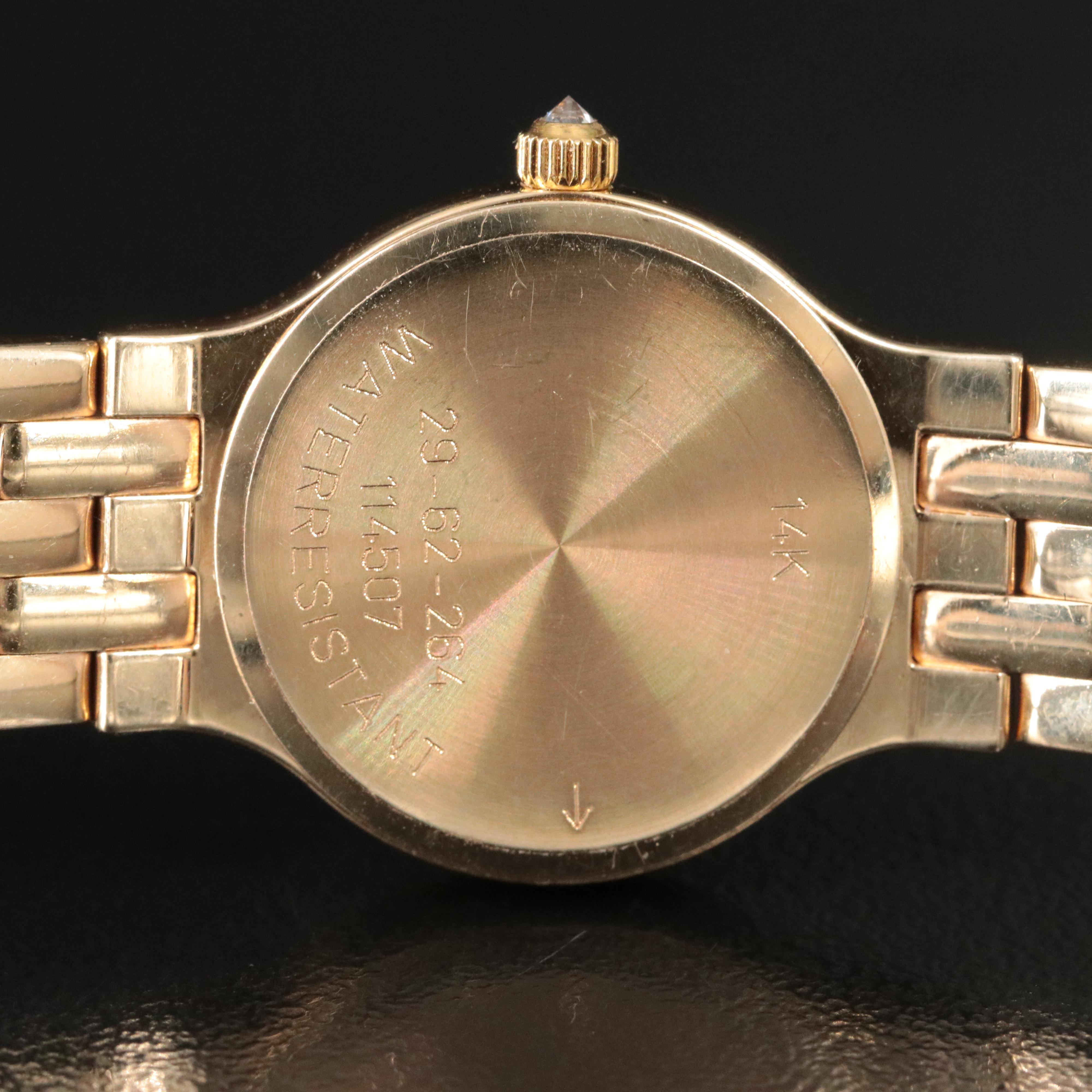 Concord Les Palais 29-62-264 Mother-of-Pearl Diamond Set 14K Gold Quartz Watch