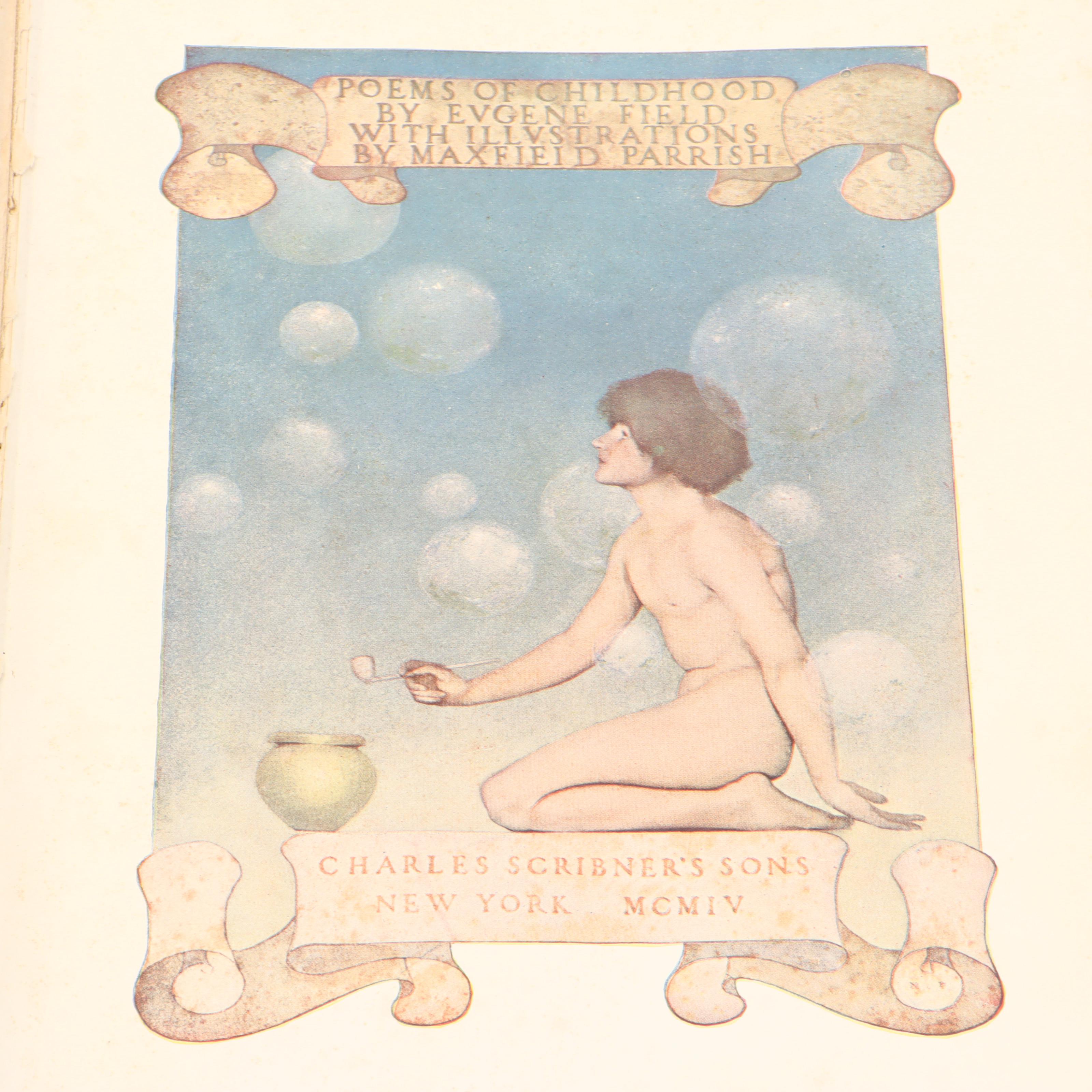 Maxfield Parrish Illustrated First Edition "Poems of Childhood" by Eugene Field