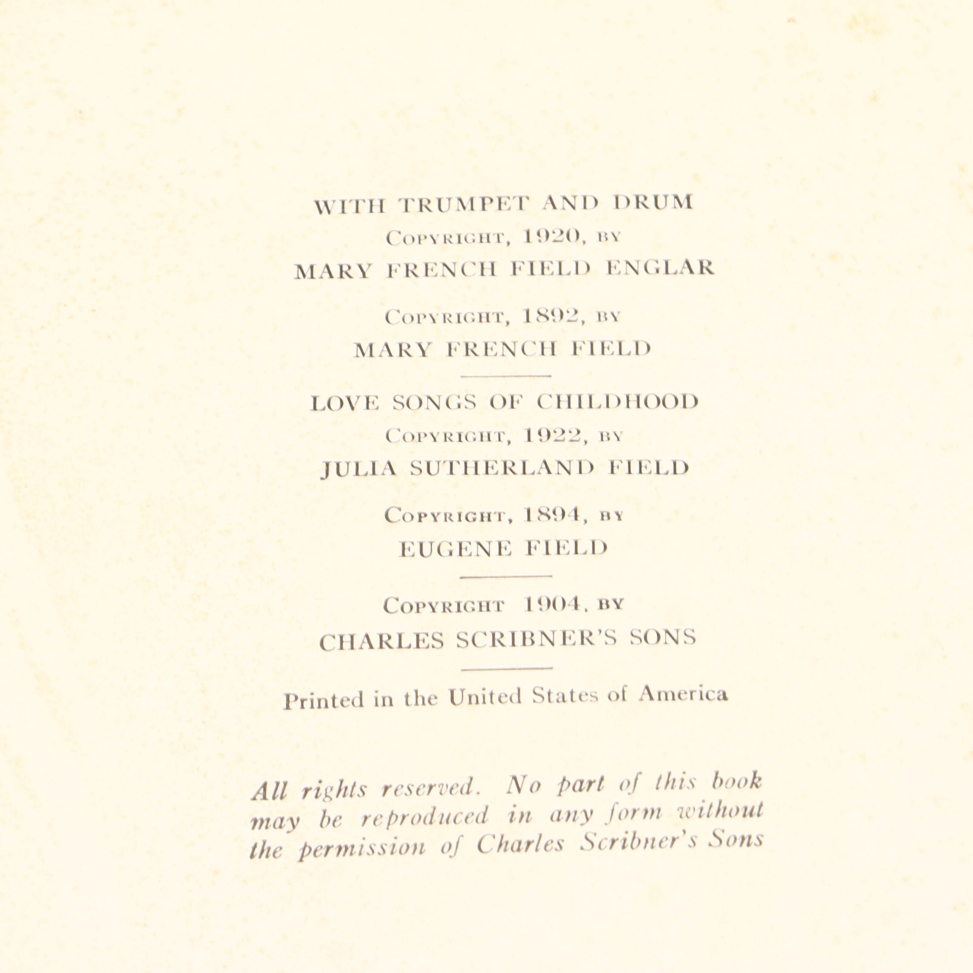 Maxfield Parrish Illustrated First Edition "Poems of Childhood" by Eugene Field