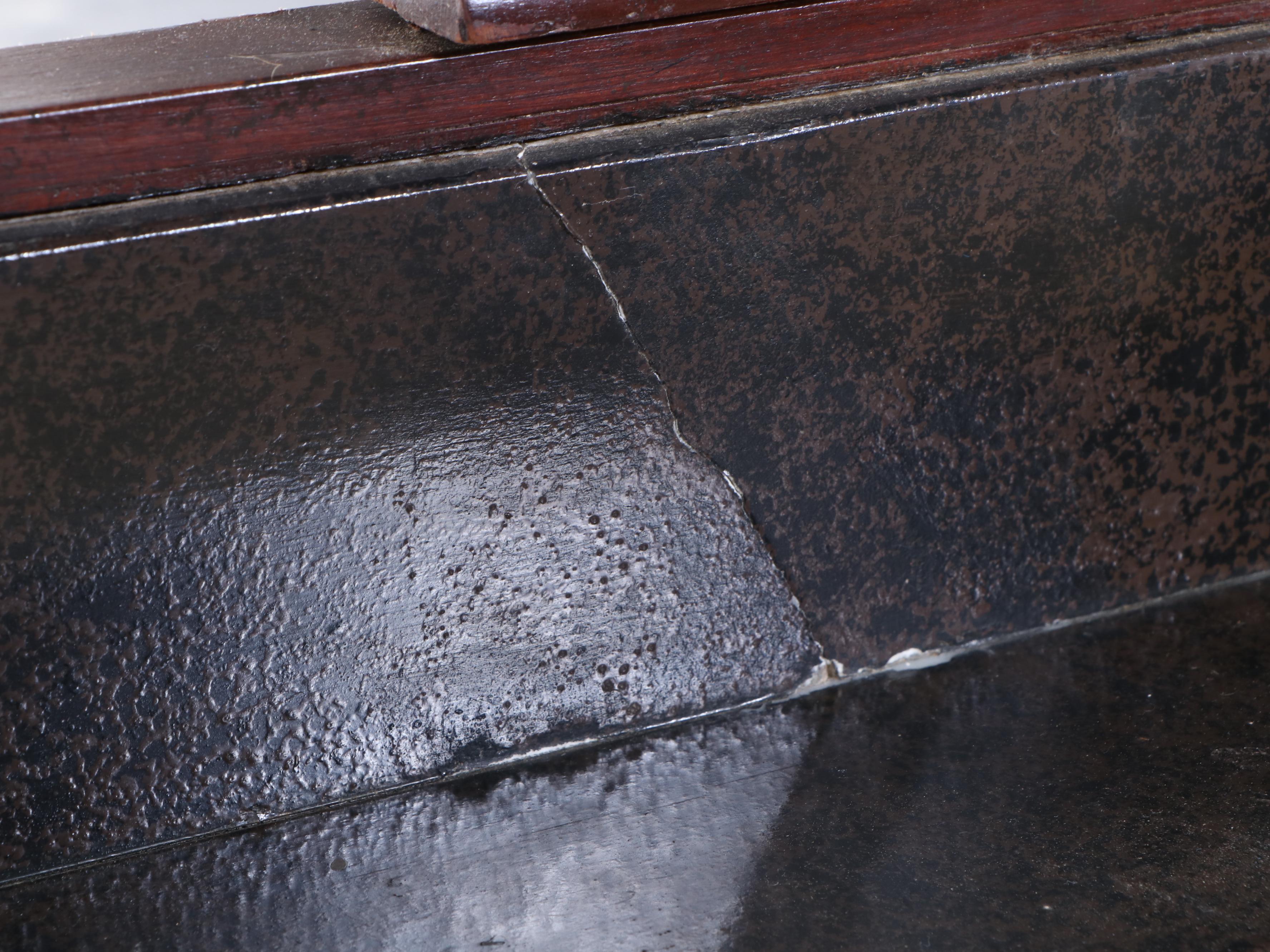 Victorian Rococo Revival Mahogany Wash Basin Vanity, 19th Century and Later