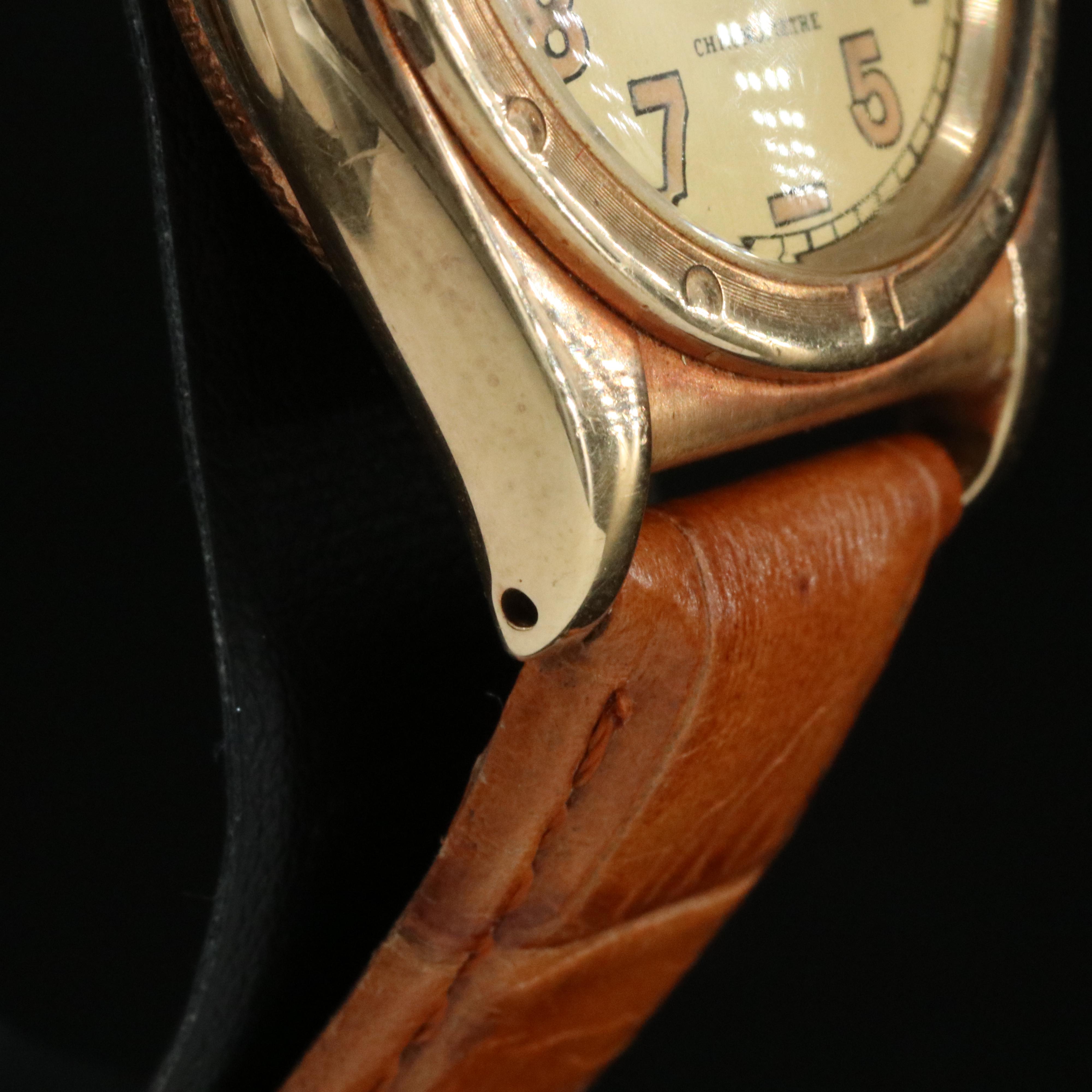 1946 Rolex Bubble Back ref. 3372 California Dial 14K Gold 32mm Automatic Watch