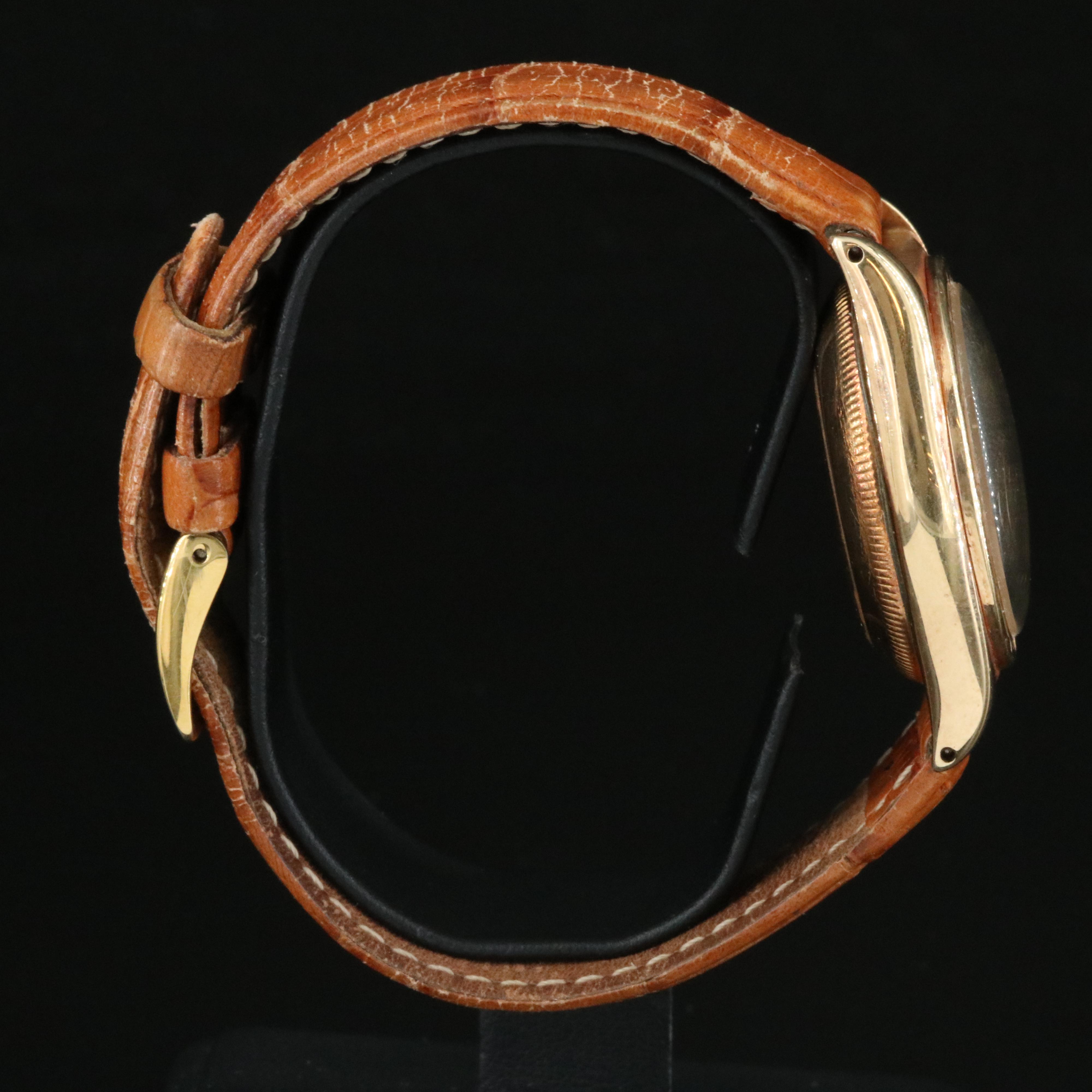 1946 Rolex Bubble Back ref. 3372 California Dial 14K Gold 32mm Automatic Watch