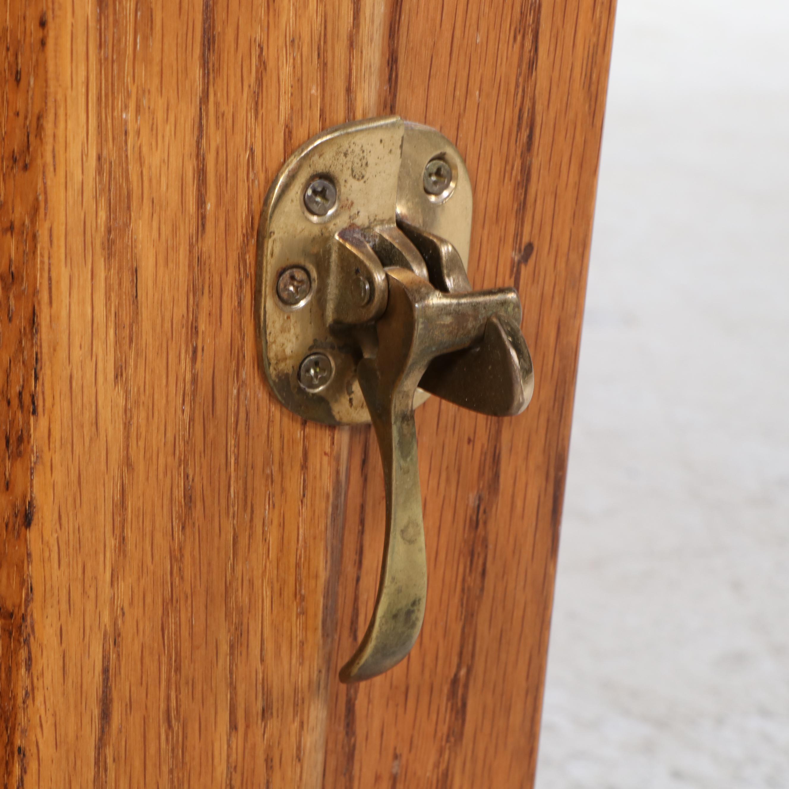 Simmons Hardware Co. "White Clad" Oak Ice-Chest Form Side Cabinet