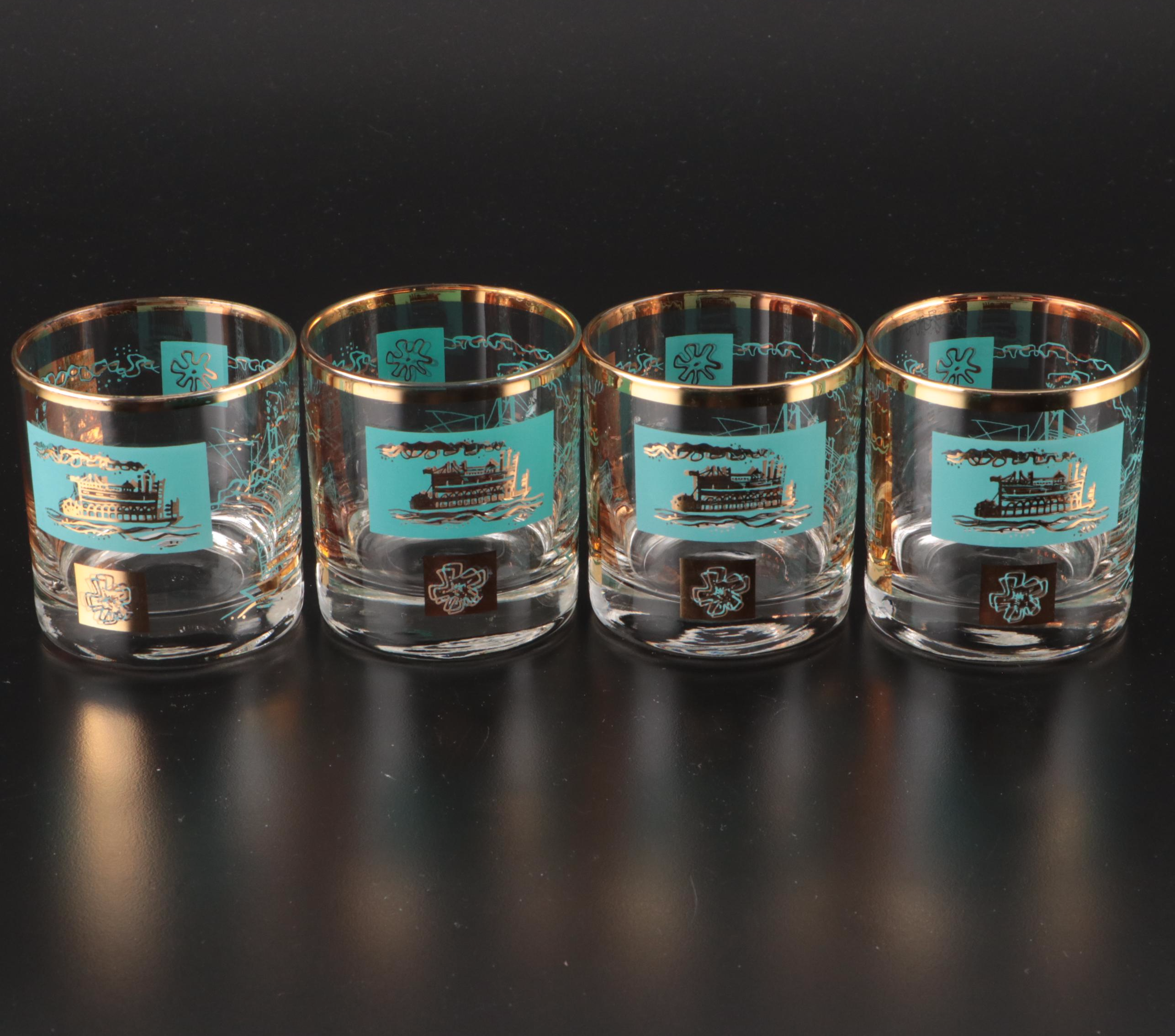 Libbey Commemorative Southern Comfort Centennial Cocktail Glasses, 1968