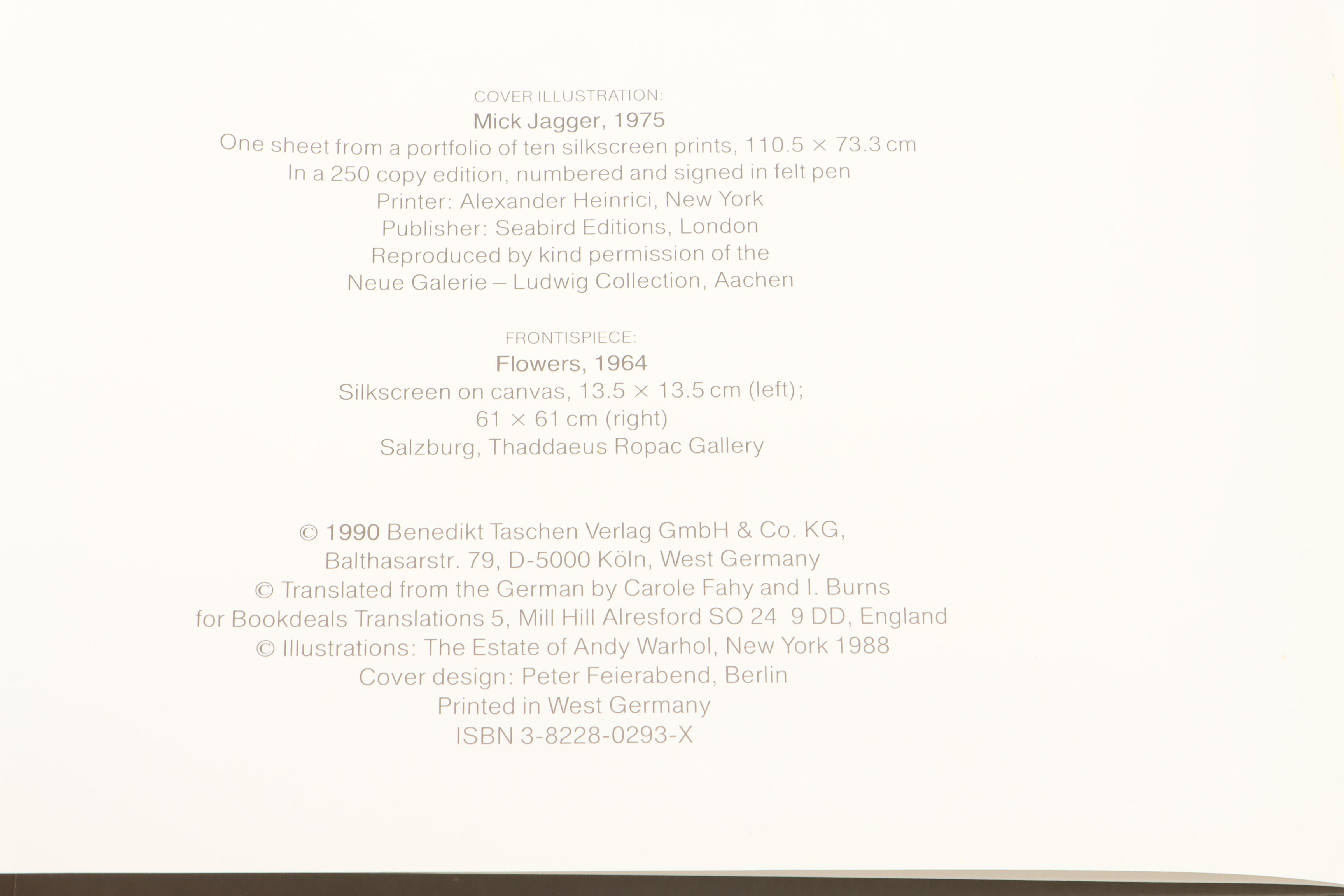 First Edition "Andy Warhol Diaries" Edited by Pat Hackett and More Pop Art Books