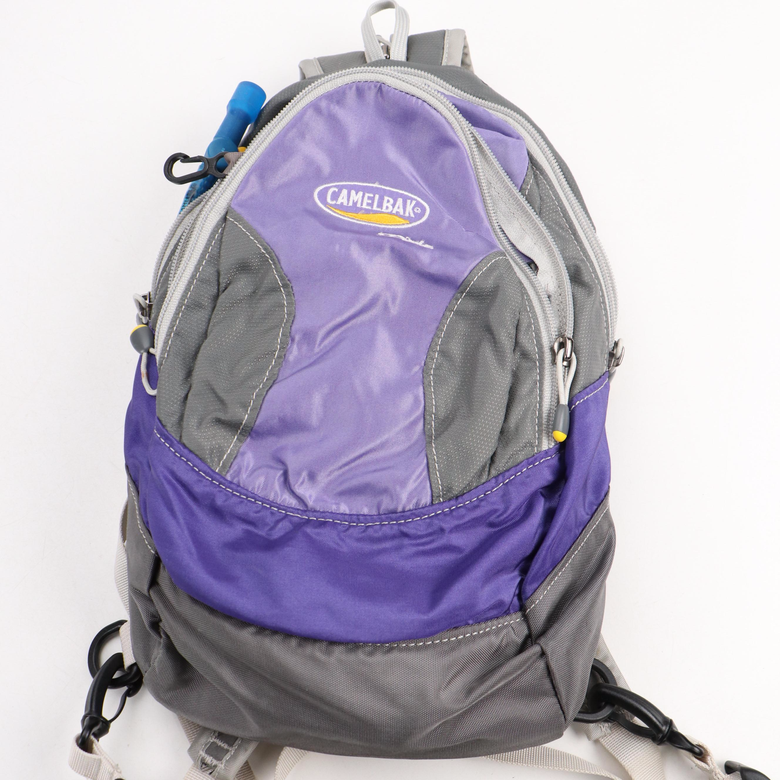 Camelbak and Platypus Hydration Packs with Speck Backpack and Leki Hiking Poles