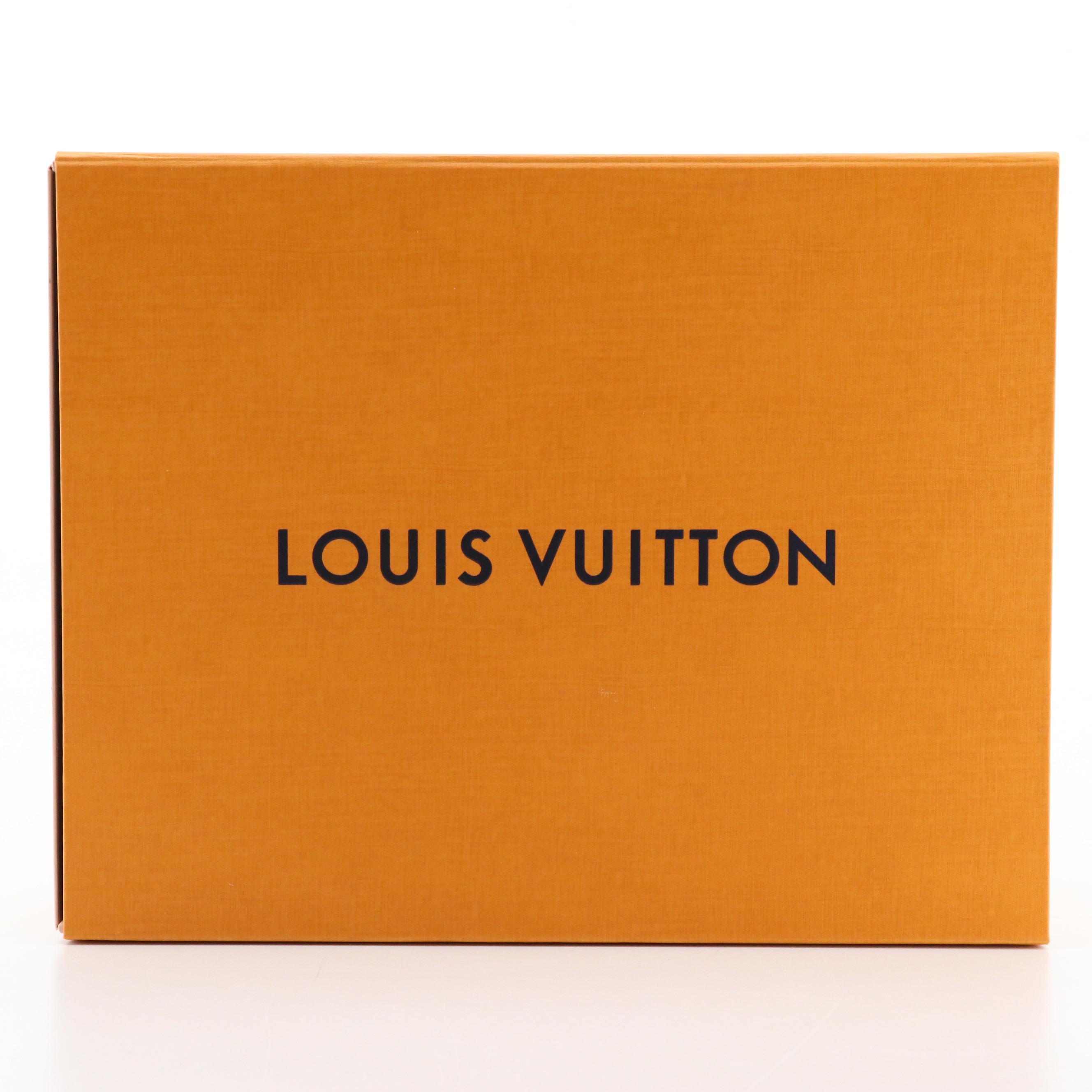 Louis Vuitton Academy Flat Loafer in Malletage Glazed Calfskin with Box
