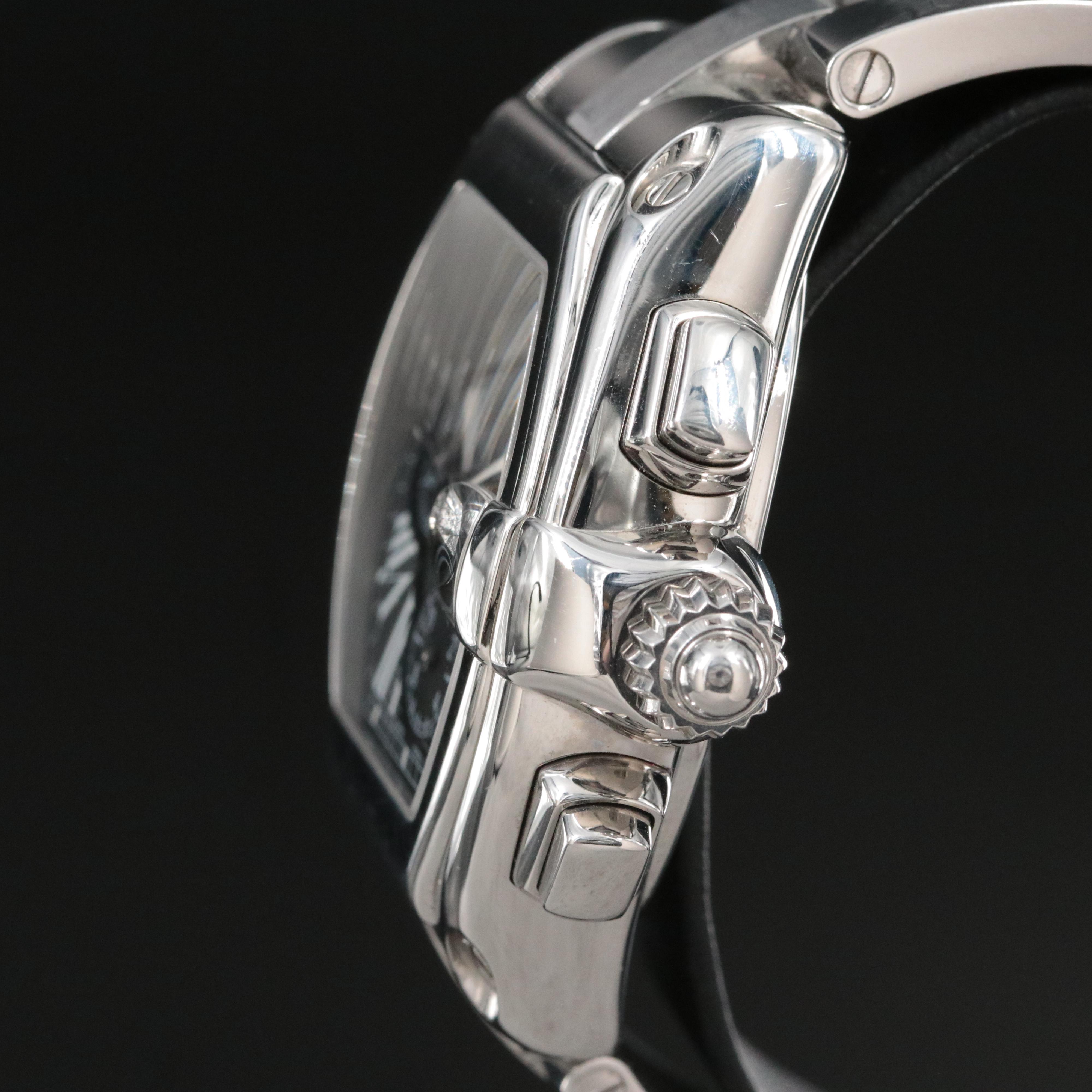 Cartier Roadster XL Chronograph W62020X6 Black 40mm Steel Automatic Watch