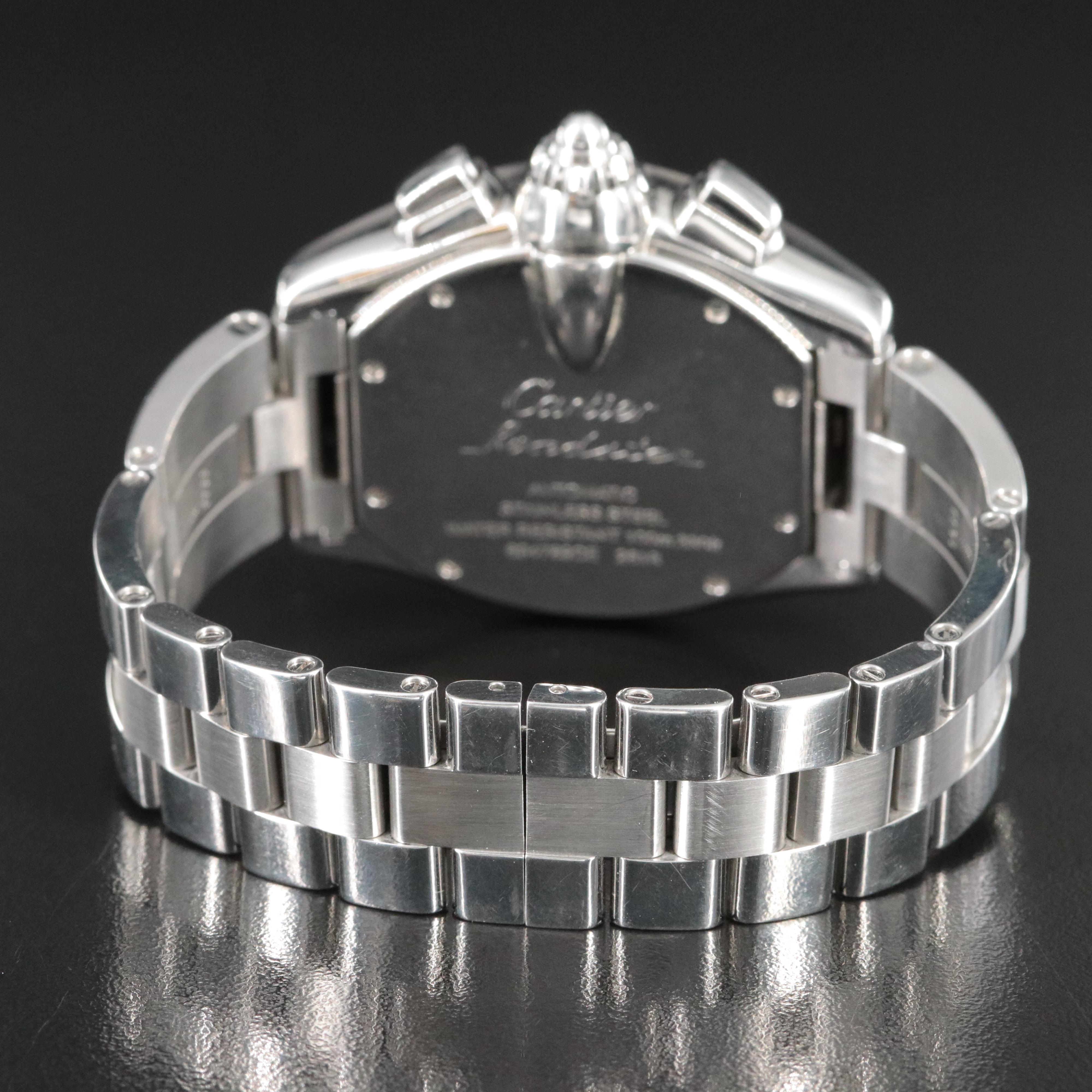 Cartier Roadster XL Chronograph W62020X6 Black 40mm Steel Automatic Watch