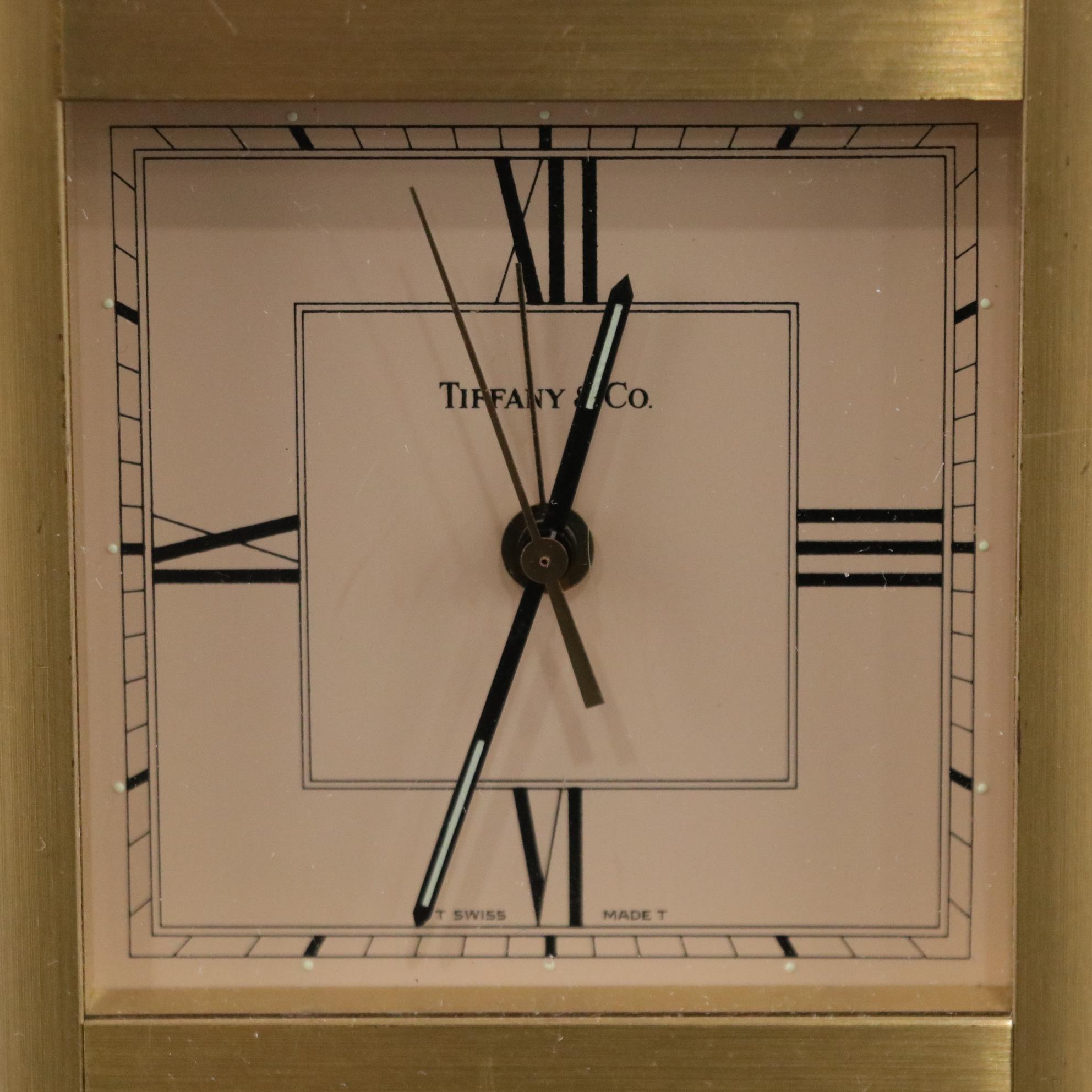 Tiffany & Co. Brass Battery Powered Alarm Clock