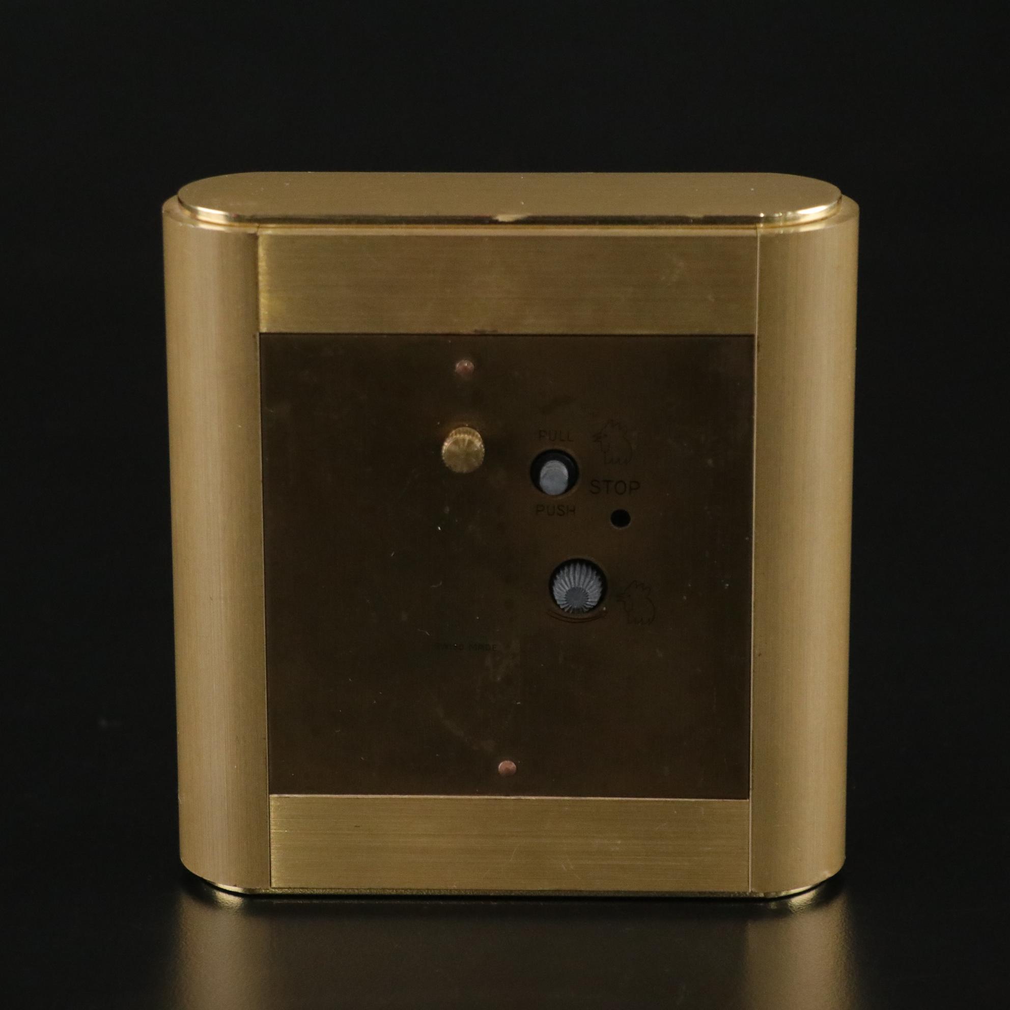 Tiffany & Co. Brass Battery Powered Alarm Clock