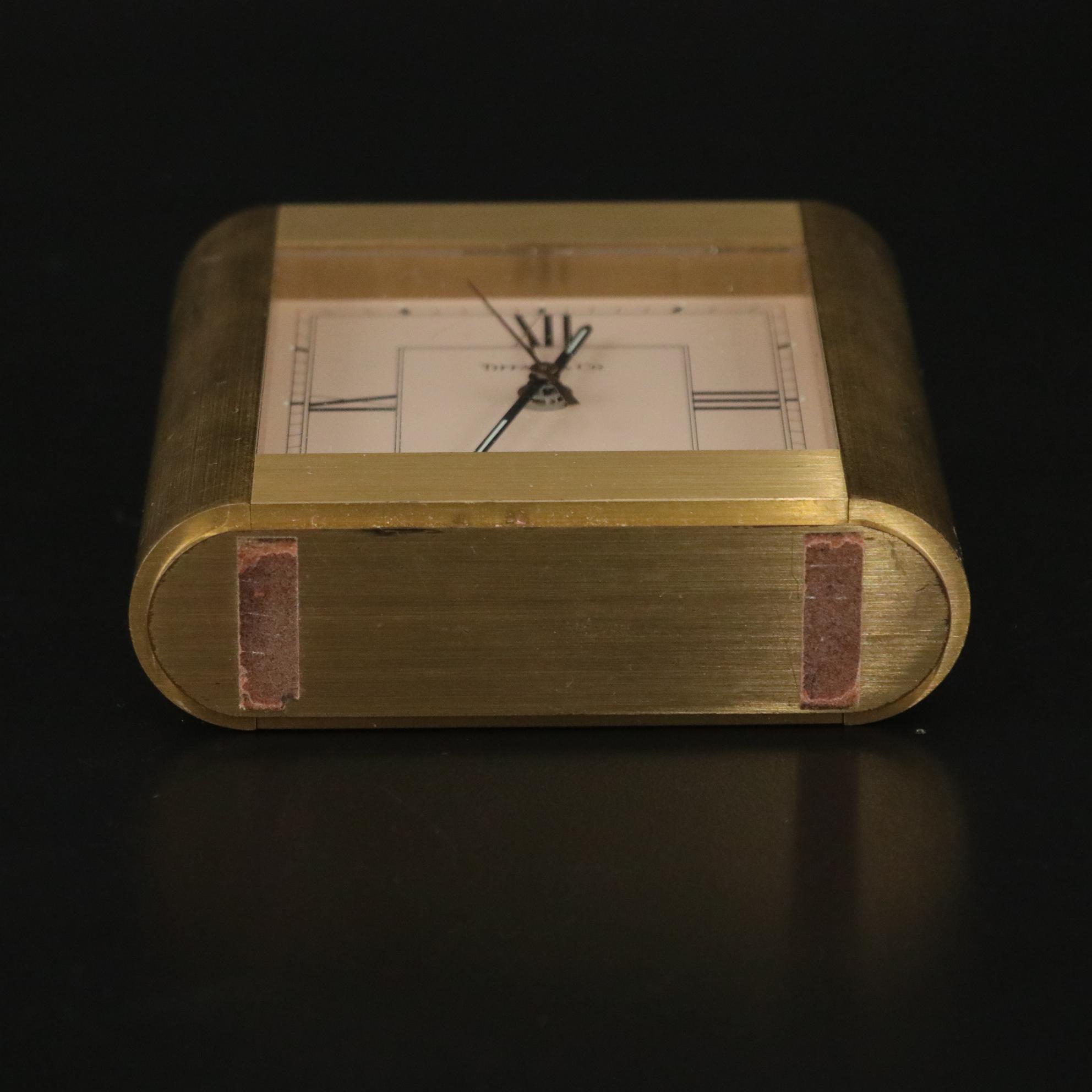 Tiffany & Co. Brass Battery Powered Alarm Clock