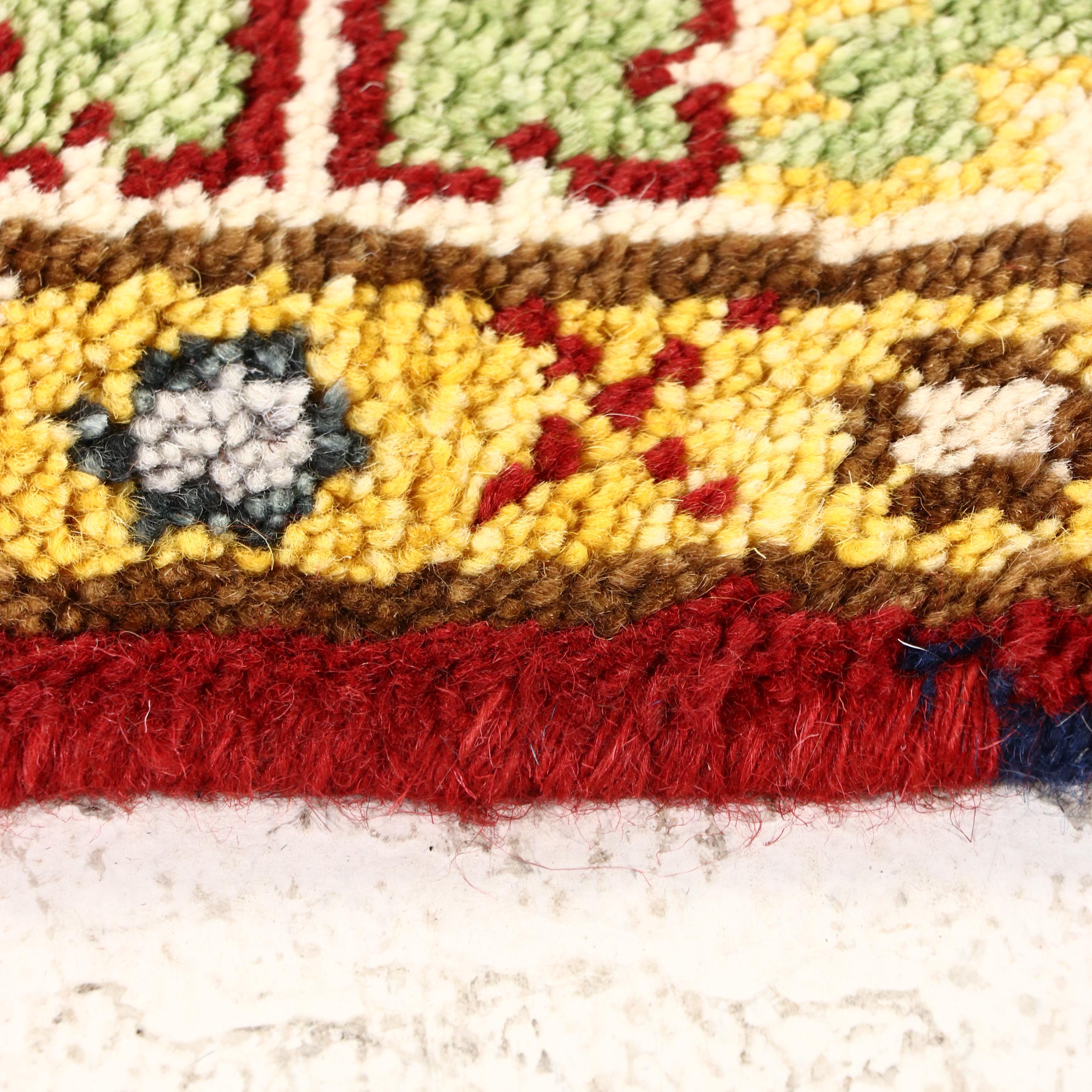 2'9 x 8'4 Hand-Knotted Afghan Kazak Carpet Runner