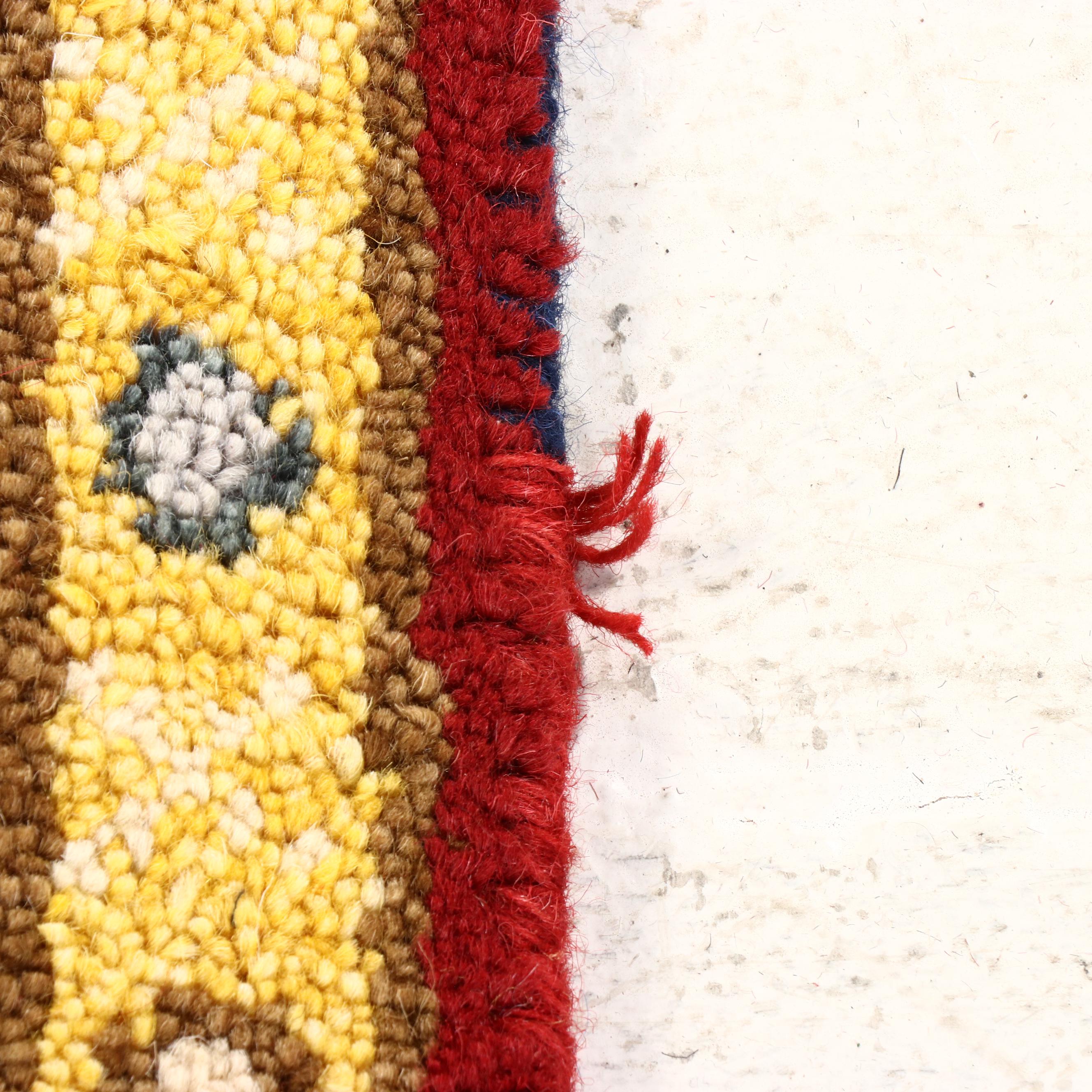 2'9 x 8'4 Hand-Knotted Afghan Kazak Carpet Runner