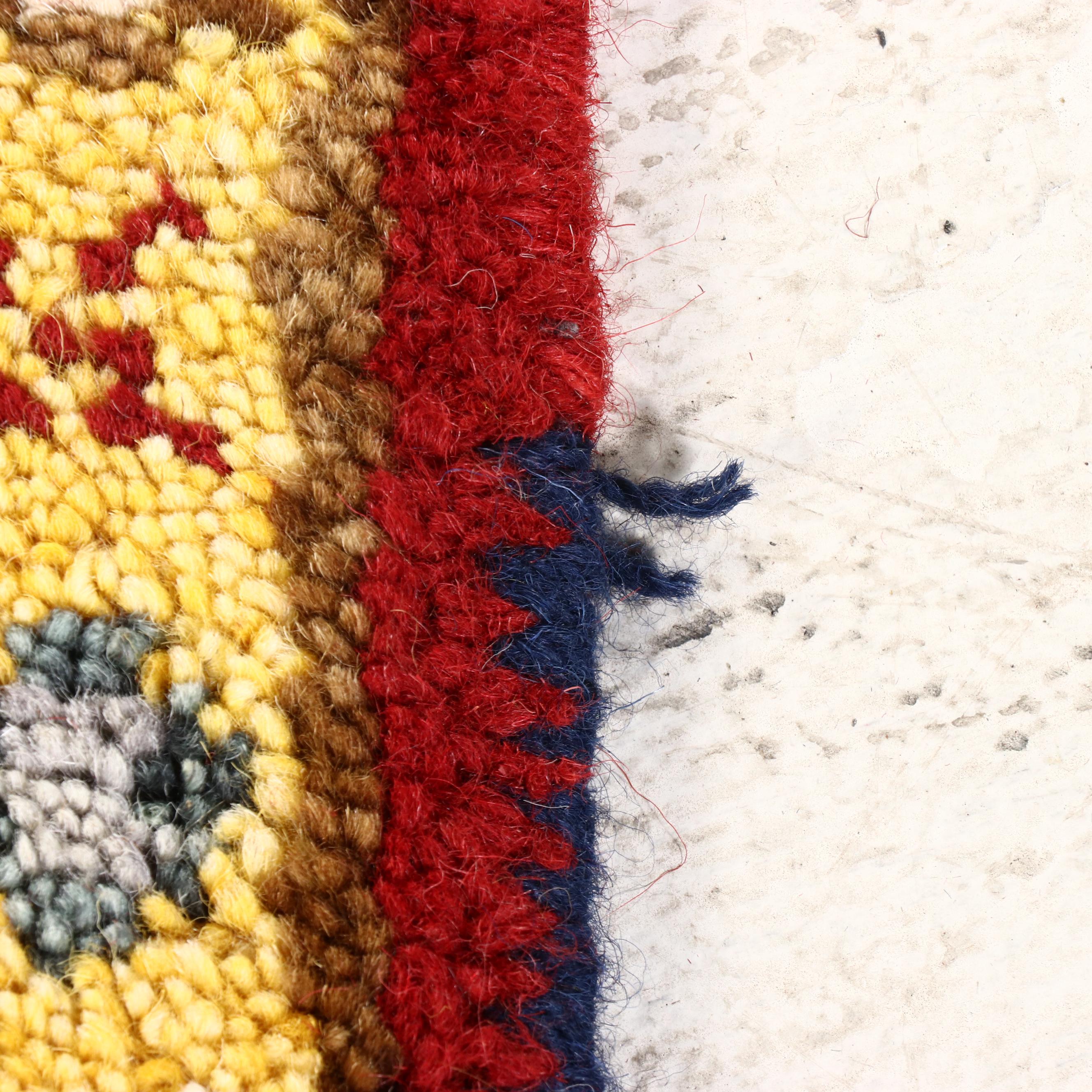 2'9 x 8'4 Hand-Knotted Afghan Kazak Carpet Runner