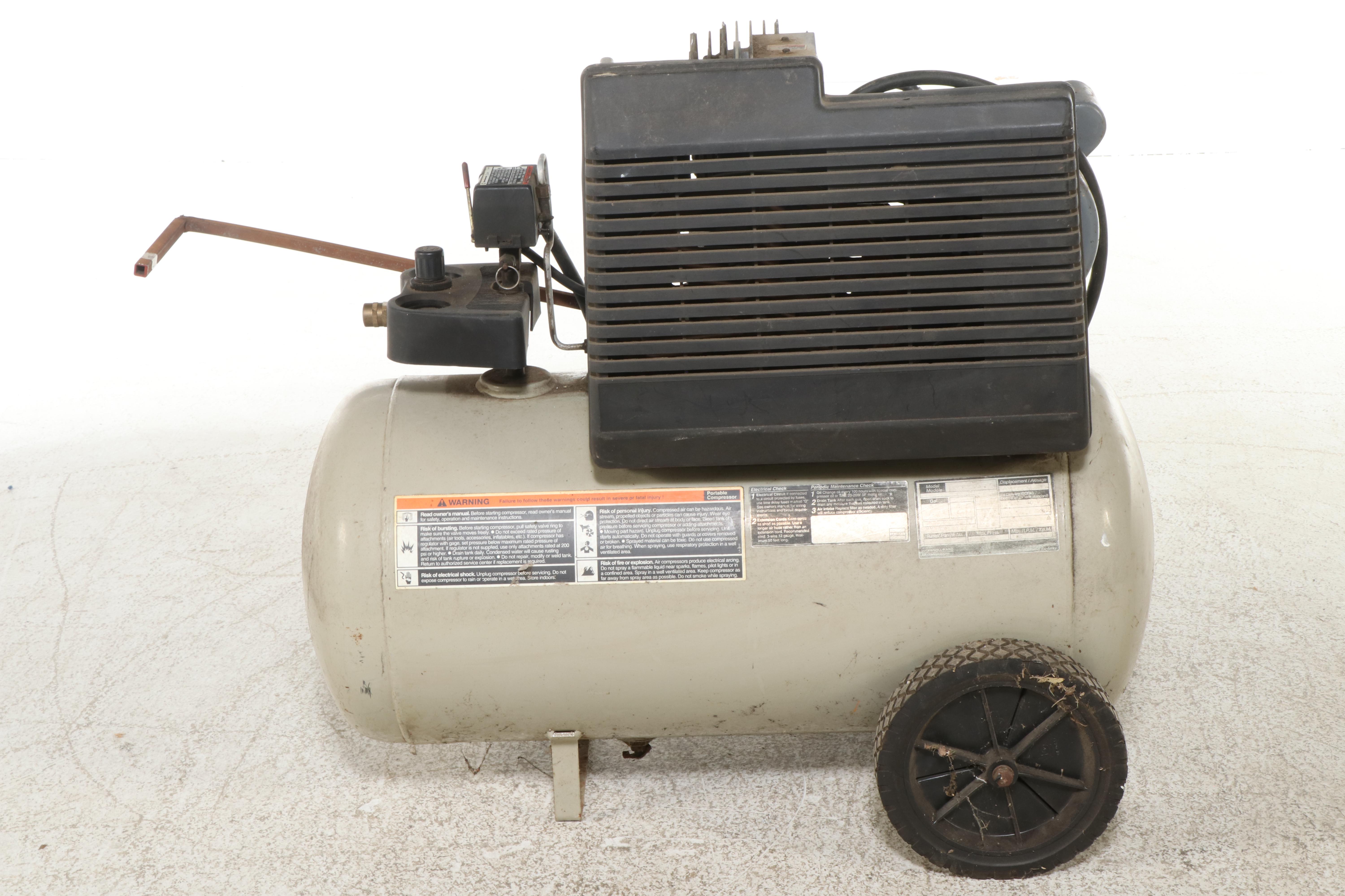 Ingersoll Rand T10 20-Gallon Air Compressor, Late 20th Century