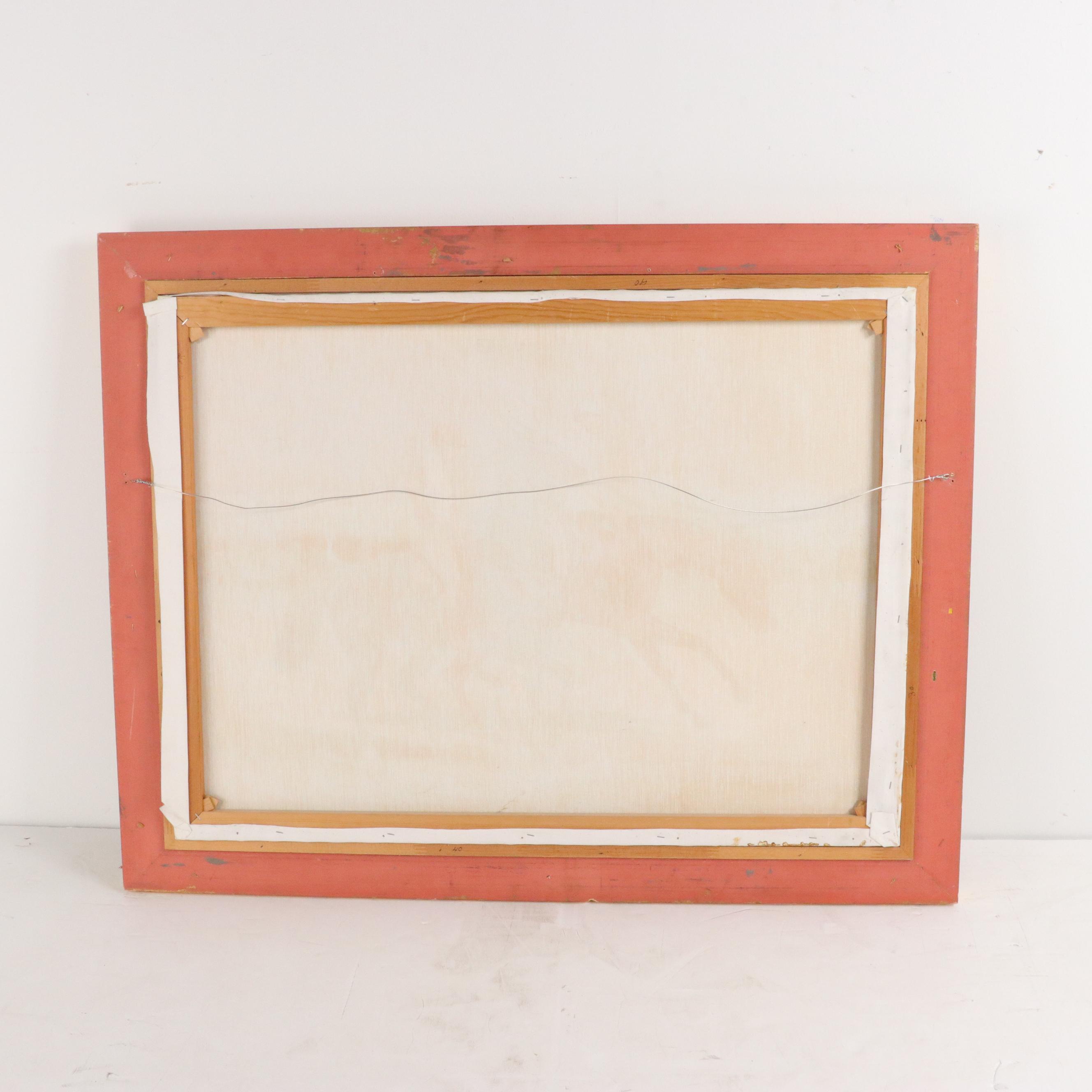 Simon Lee Scenic Oil Painting of Equestrians, Late 20th Century