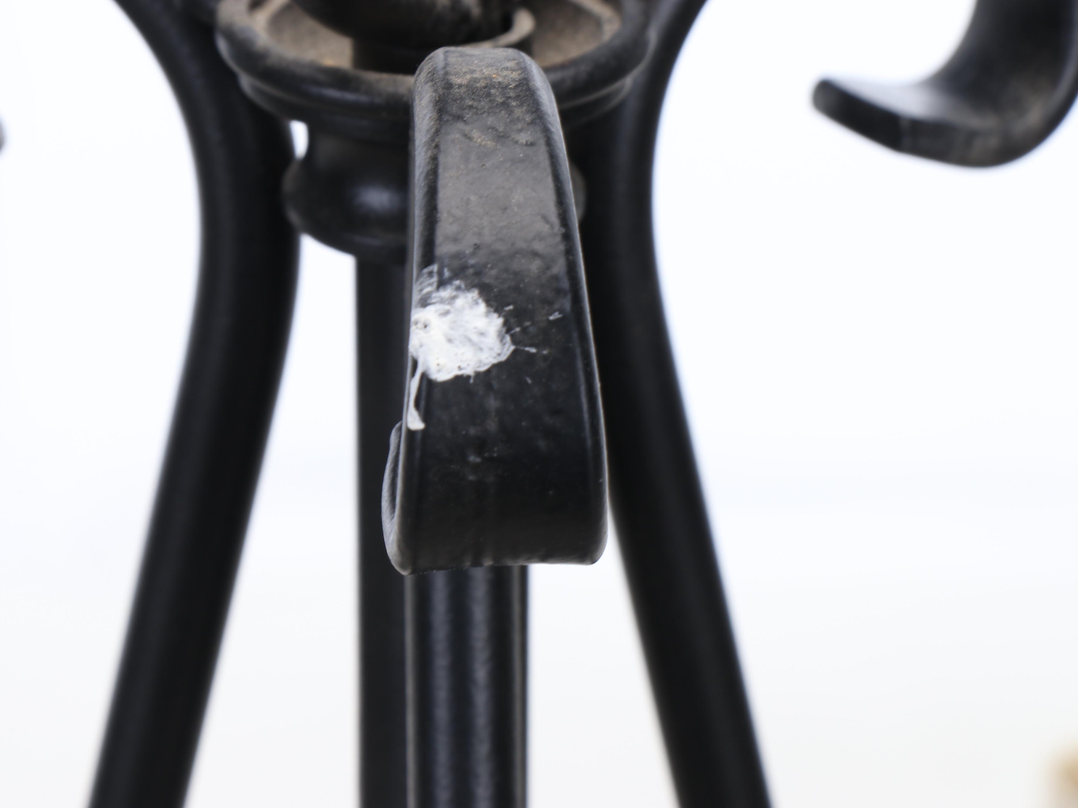 Wrought Iron Faux Candlestick Chandelier