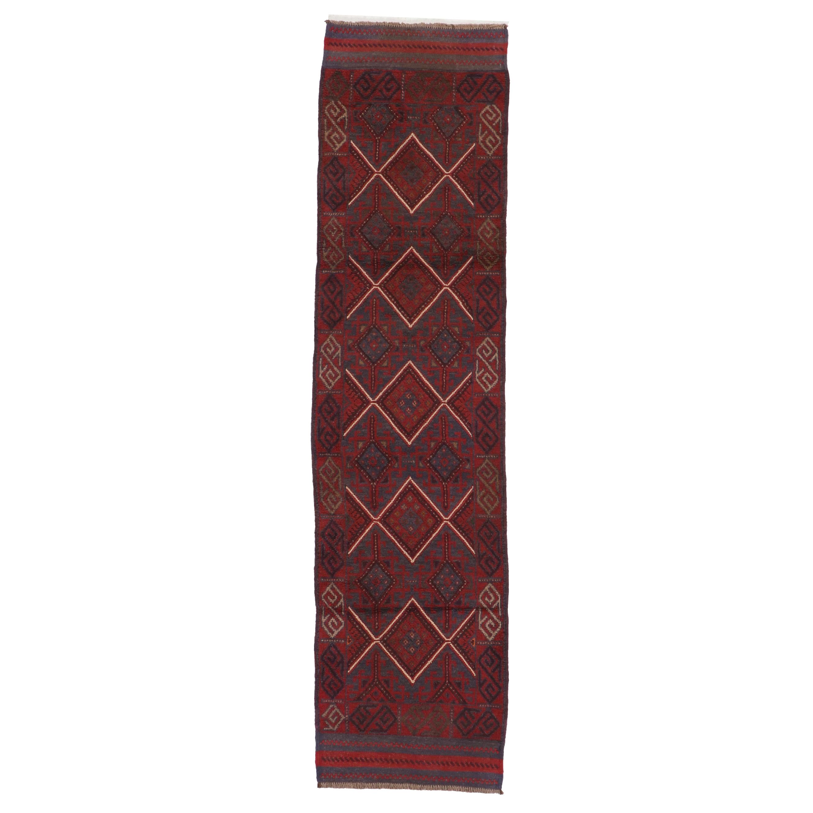 2'3 x 8'9 Handwoven Afghan Mashwani Carpet Runner