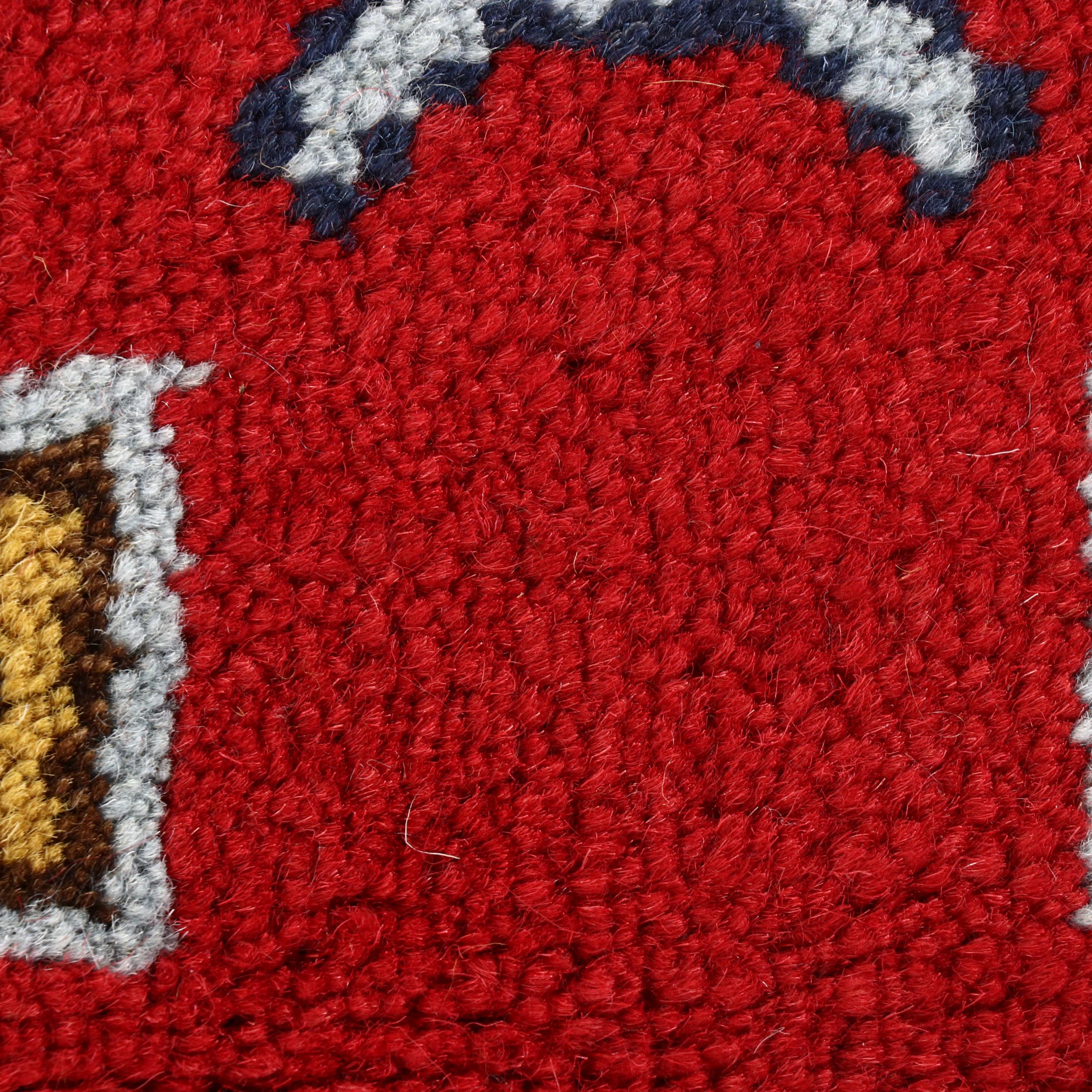 2'8 x 8'6 Hand-Knotted Afghan Kazak Carpet Runner