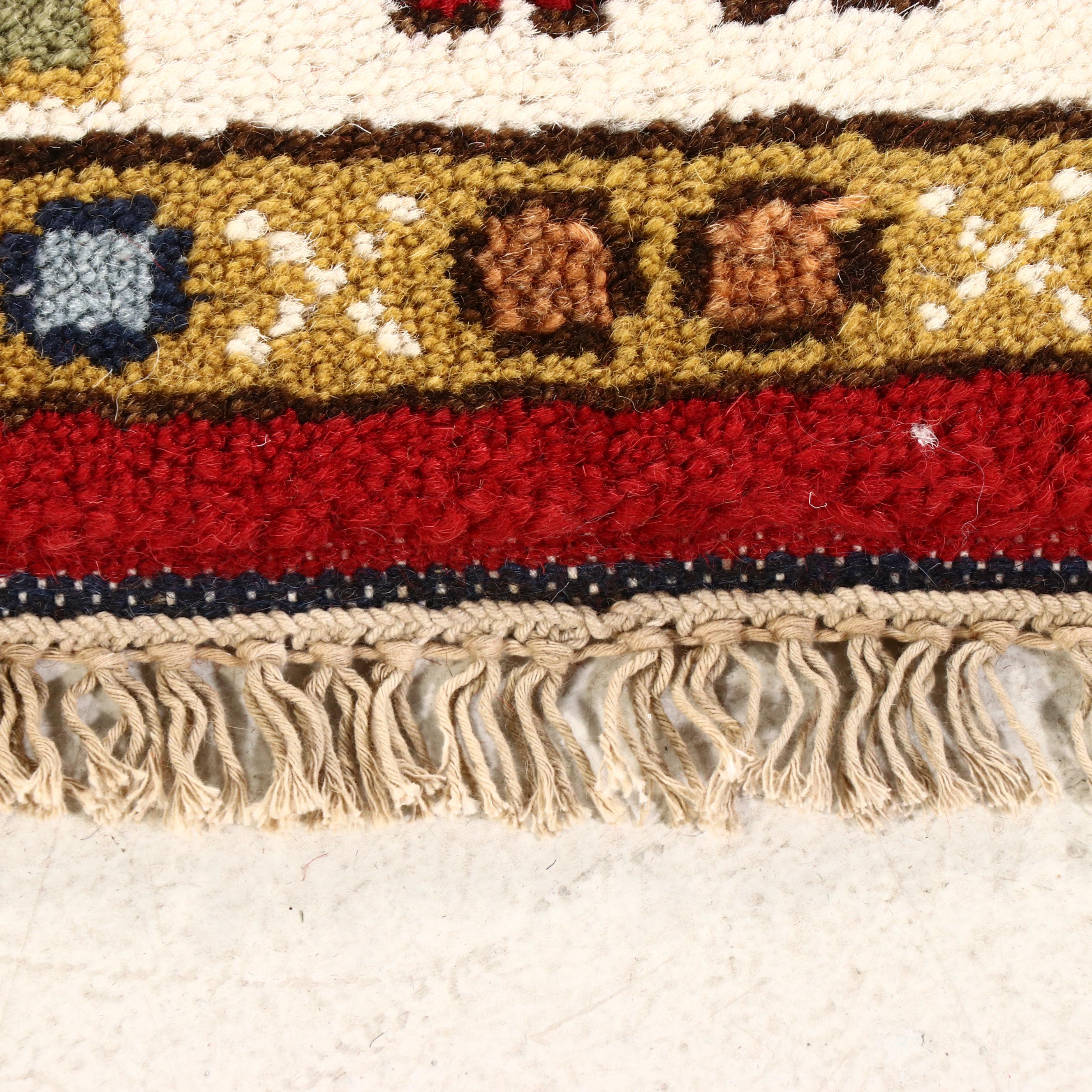 2'8 x 8'6 Hand-Knotted Afghan Kazak Carpet Runner