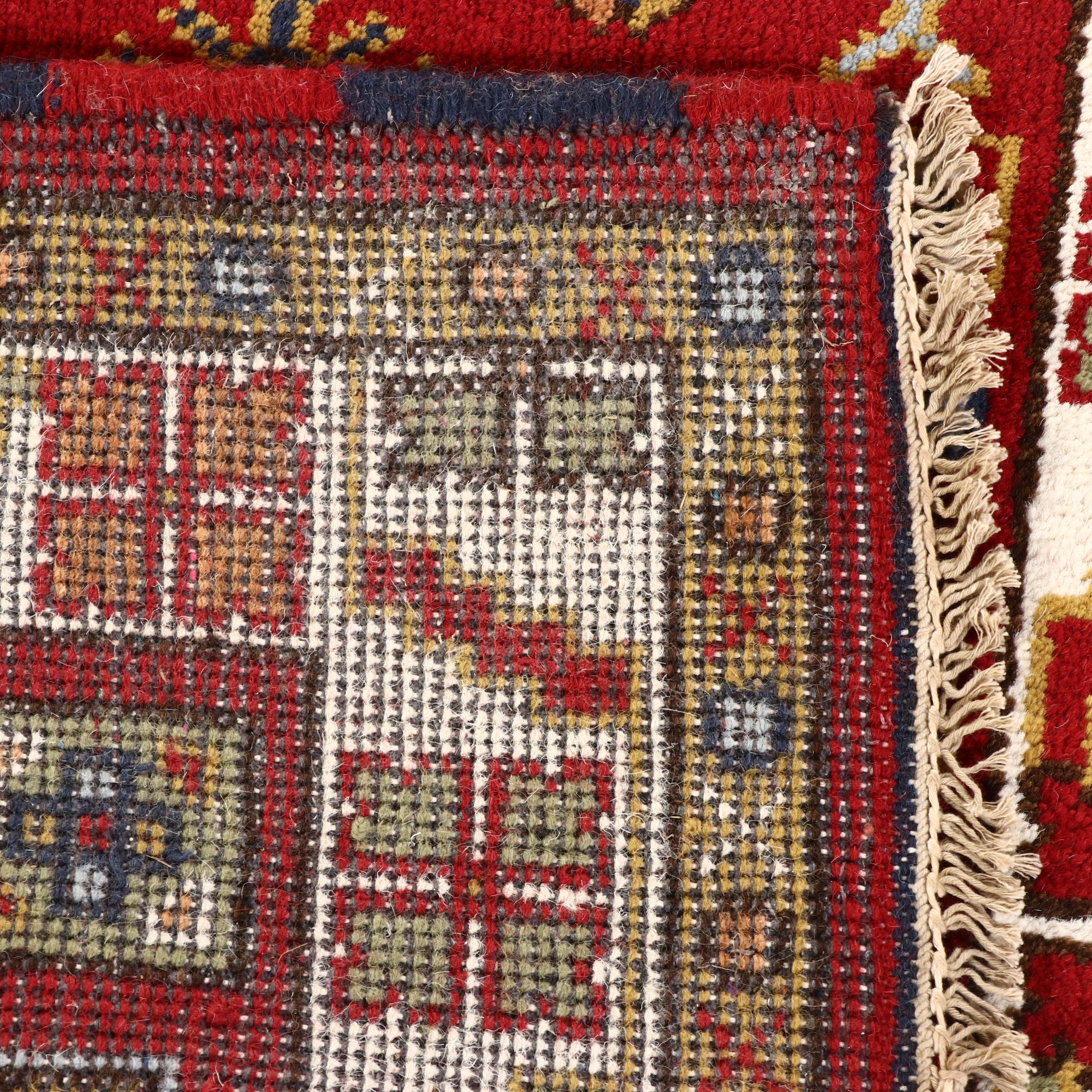 2'8 x 8'6 Hand-Knotted Afghan Kazak Carpet Runner