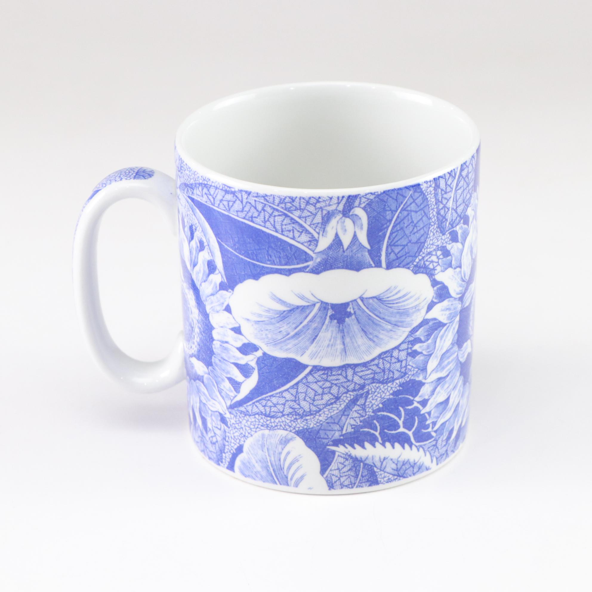 Spode Blue Room Collection "Sunflower" and "Primula" Mugs