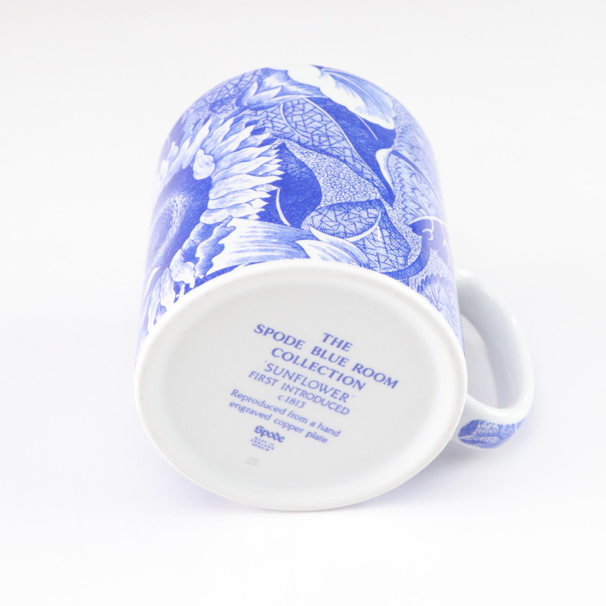 Spode Blue Room Collection "Sunflower" and "Primula" Mugs