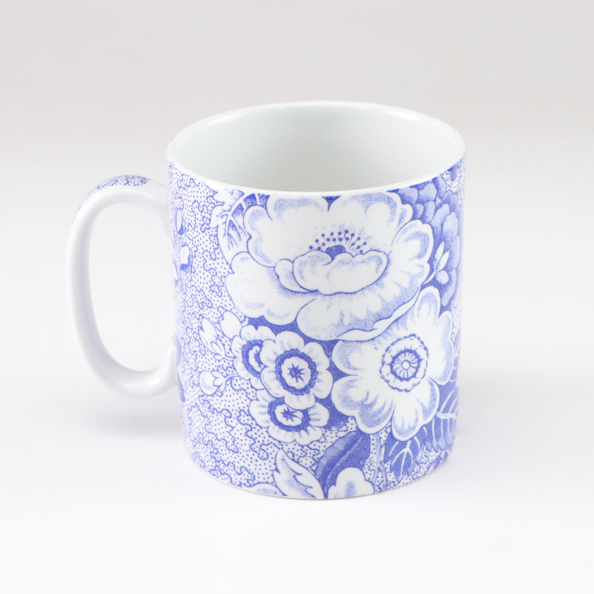 Spode Blue Room Collection "Sunflower" and "Primula" Mugs