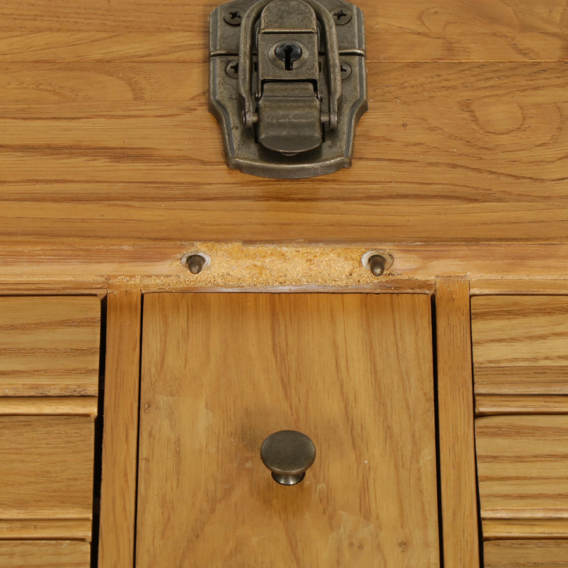 Oak Machinist S Tool Chest Ebth