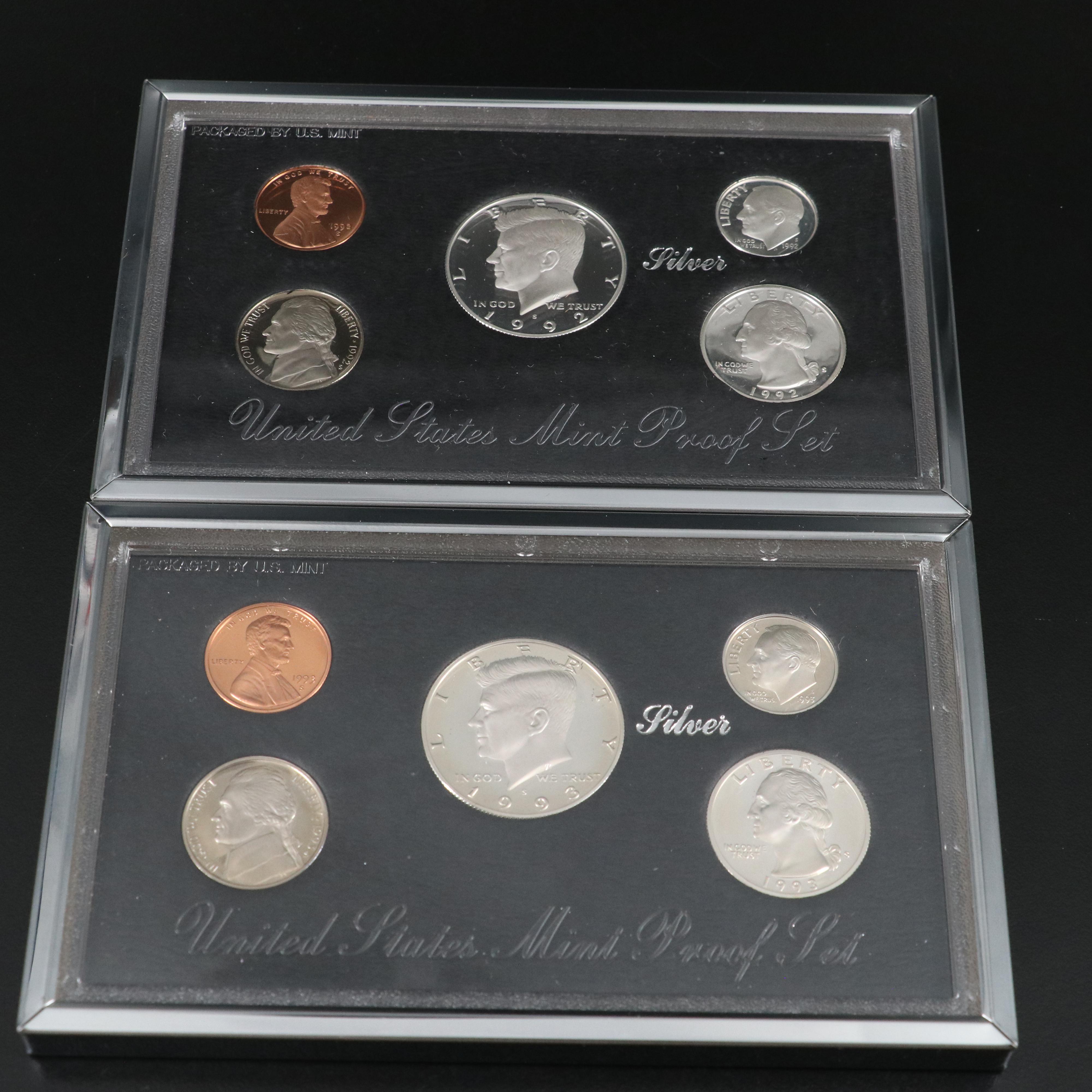 Group of Four United States Mint  Premier Proof Sets