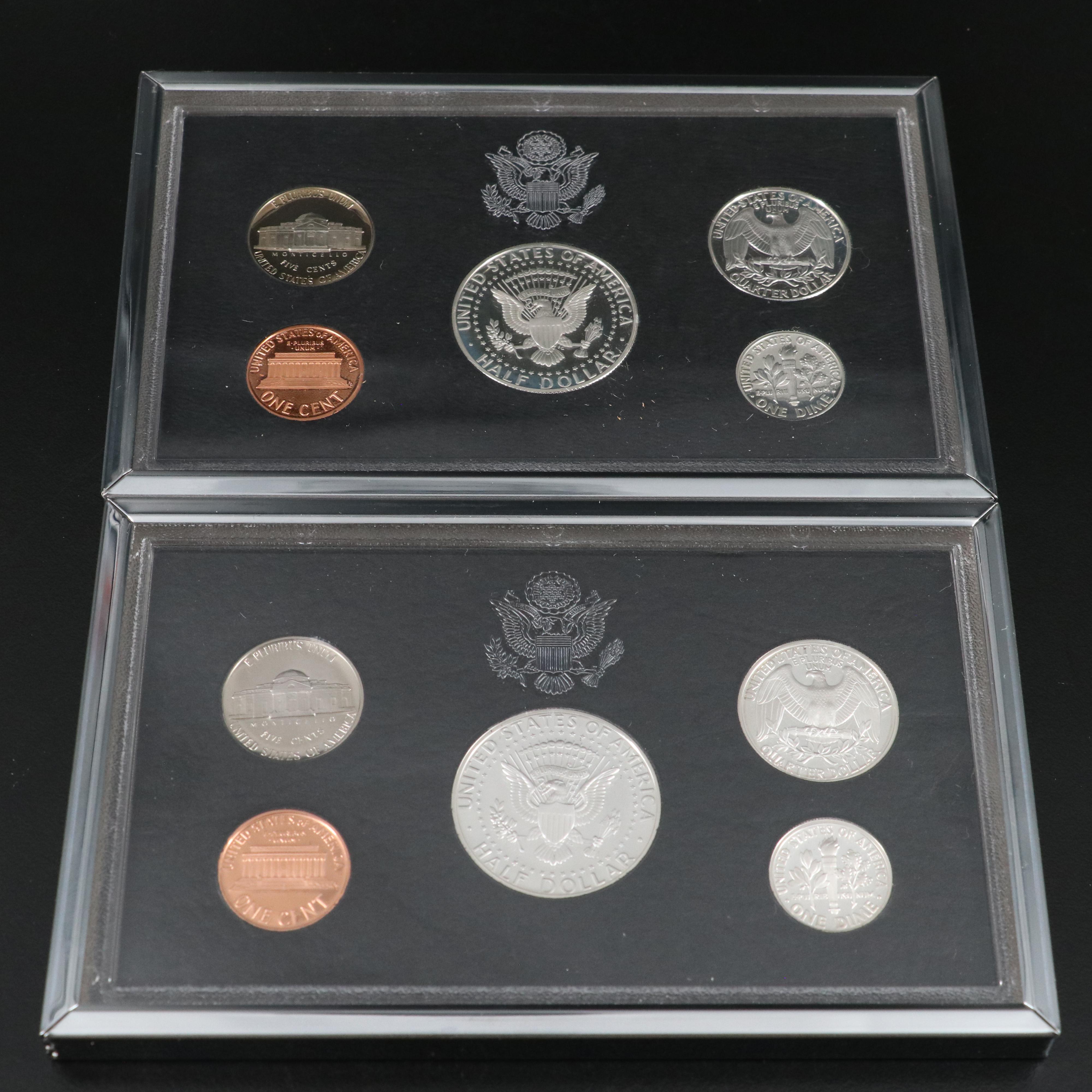 Group of Four United States Mint  Premier Proof Sets