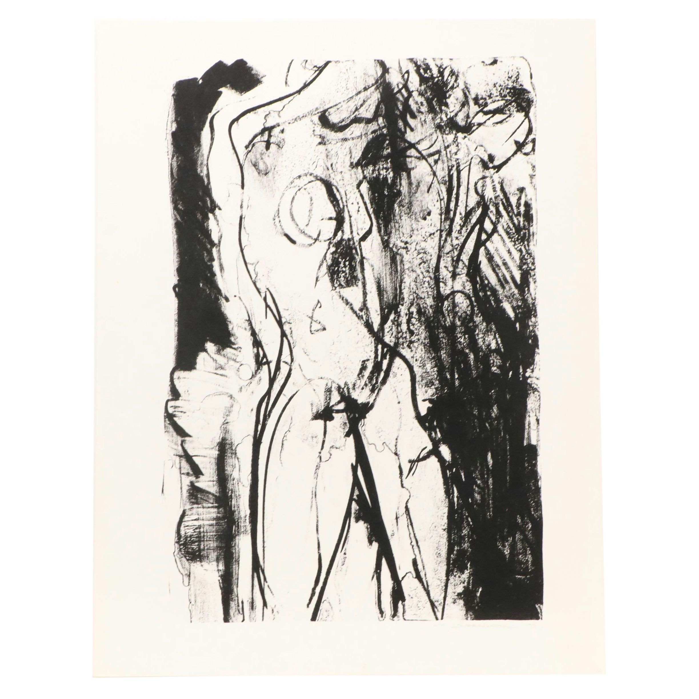 Jack Meanwell Abstract Modern Lithograph, 1979