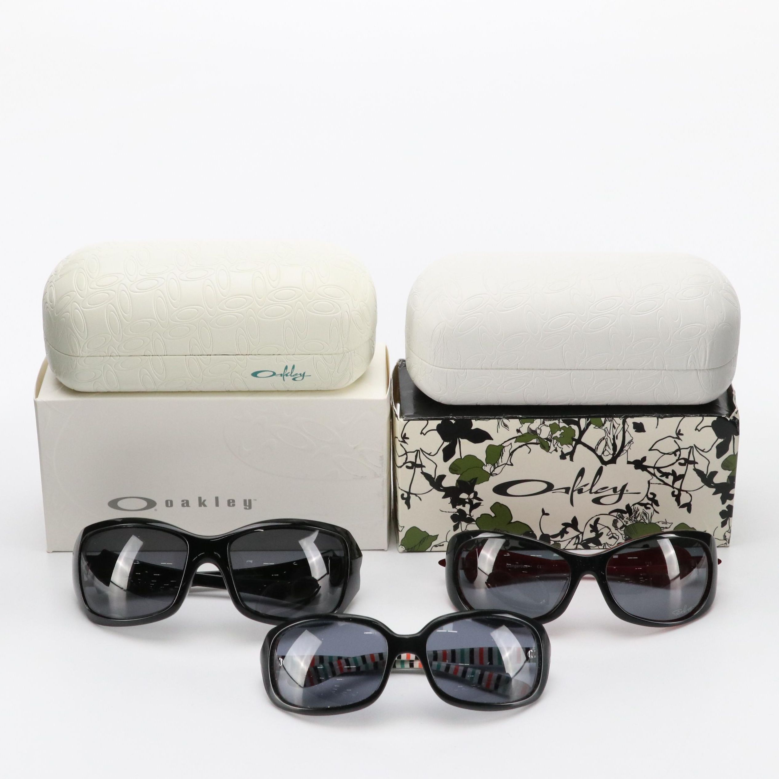 Oakley "Dangerous" Polarized, "Ravishing" & "Disguise" Sunglasses with Case/Box