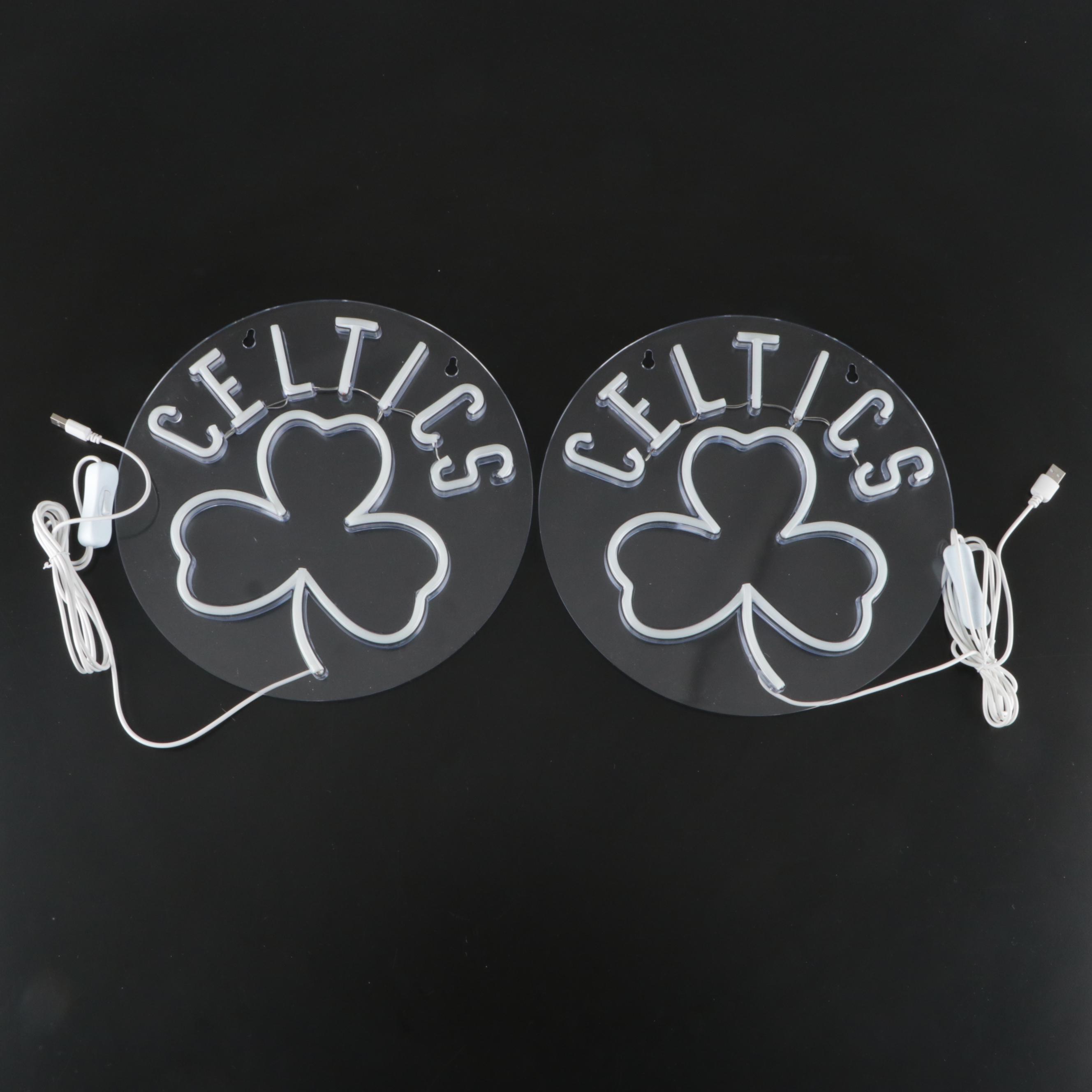 Celtics Basketball Illuminated Wall Signs