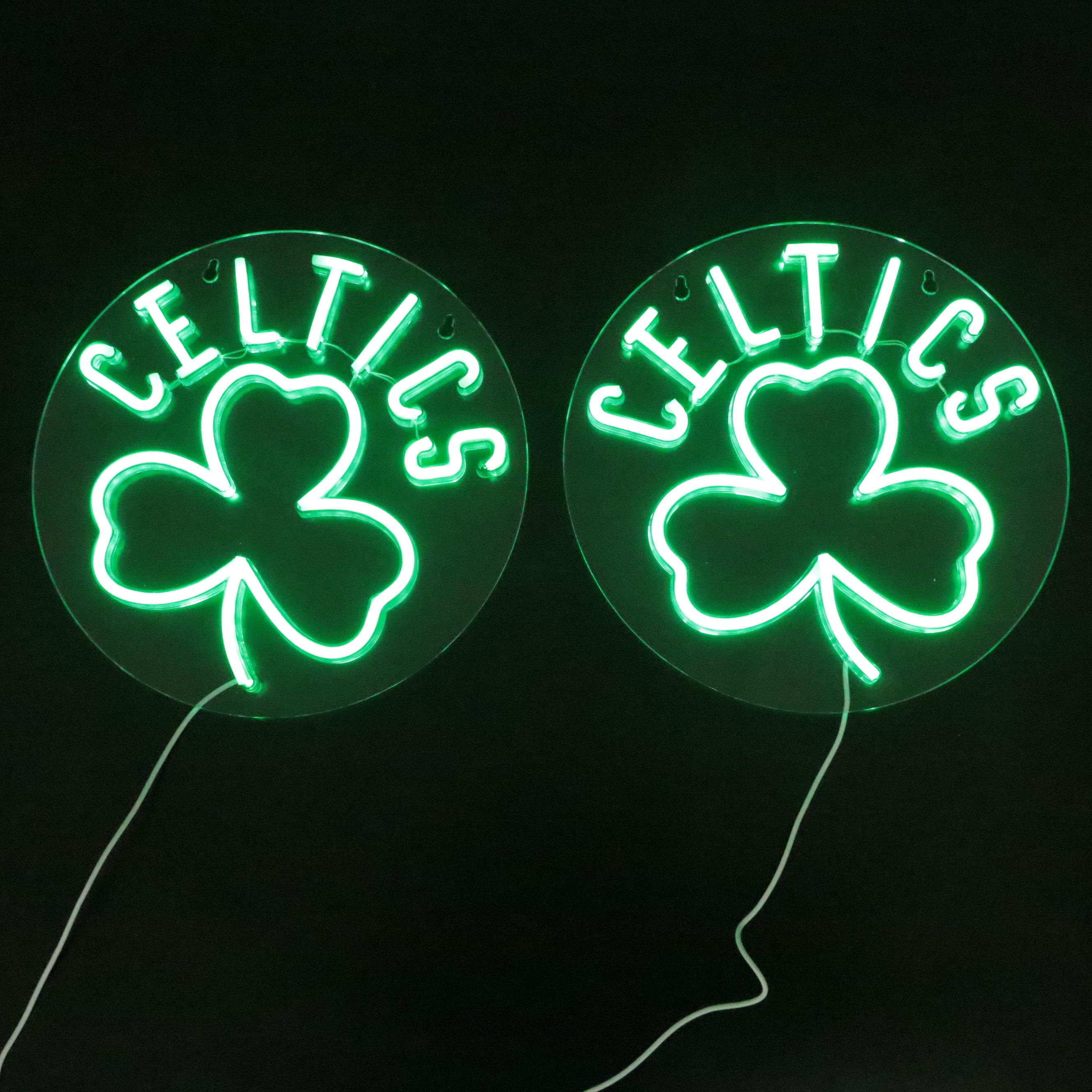 Celtics Basketball Illuminated Wall Signs