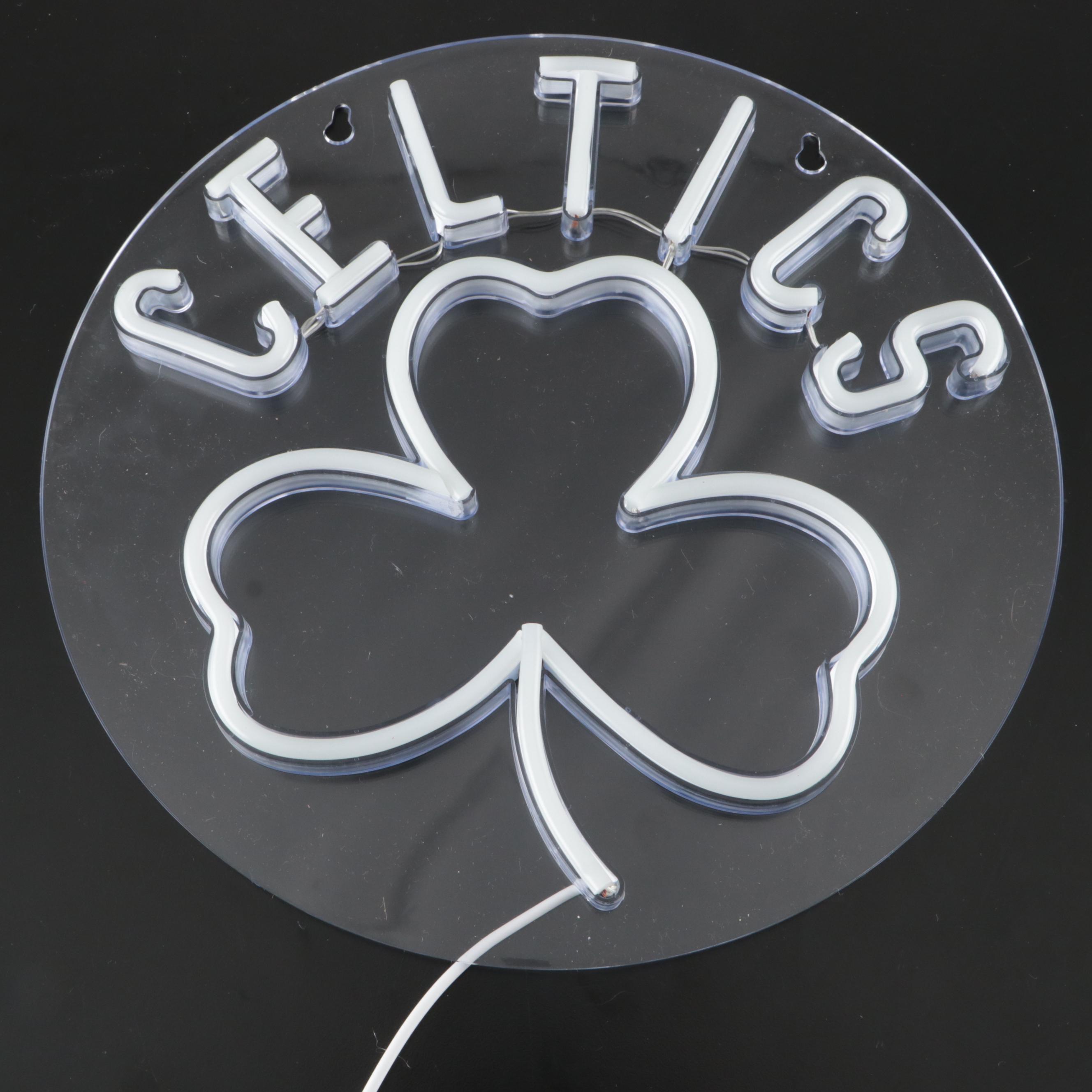 Celtics Basketball Illuminated Wall Signs