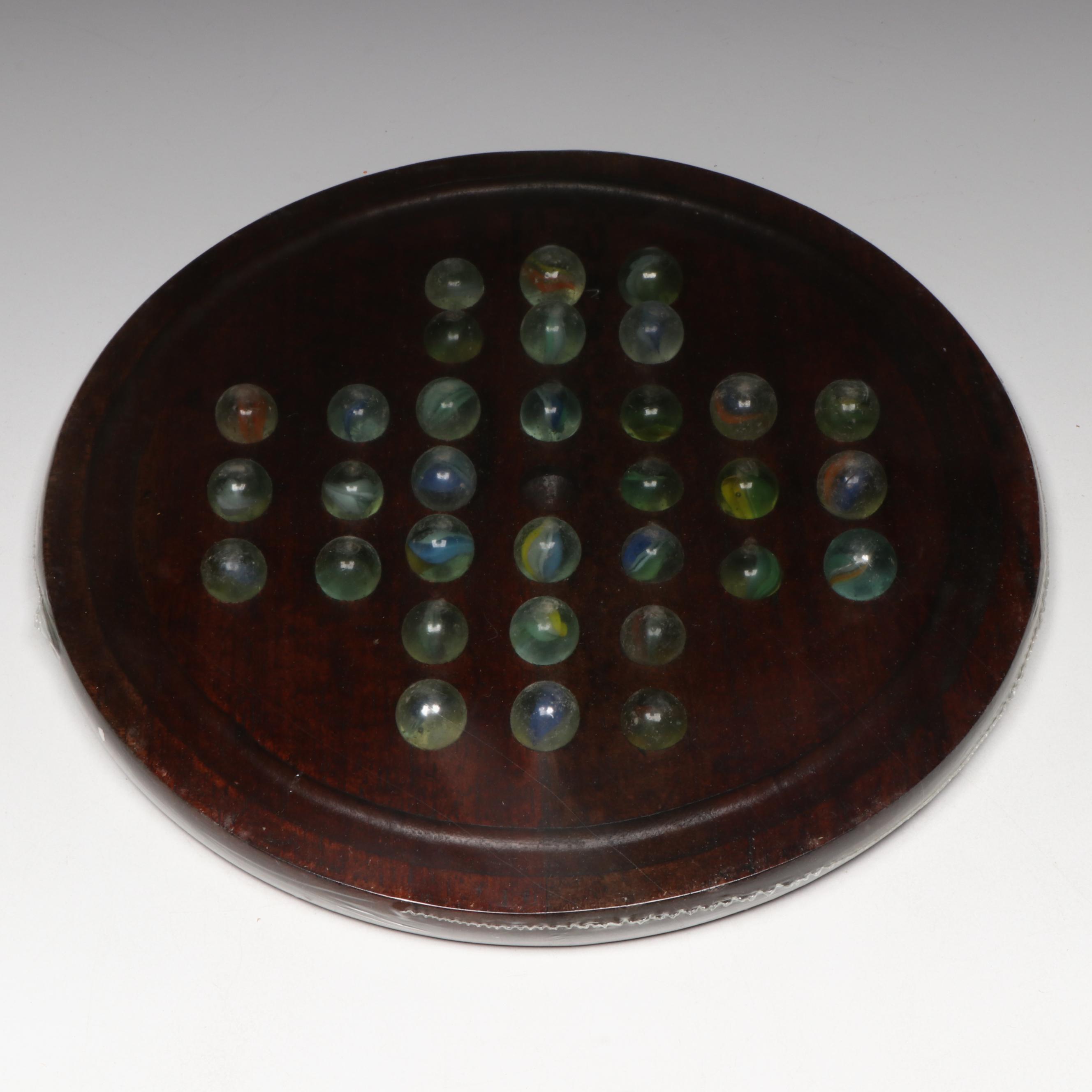 H. P. Gibson & Sons and Other Solitaire Games in Boxes with Glass Marbles