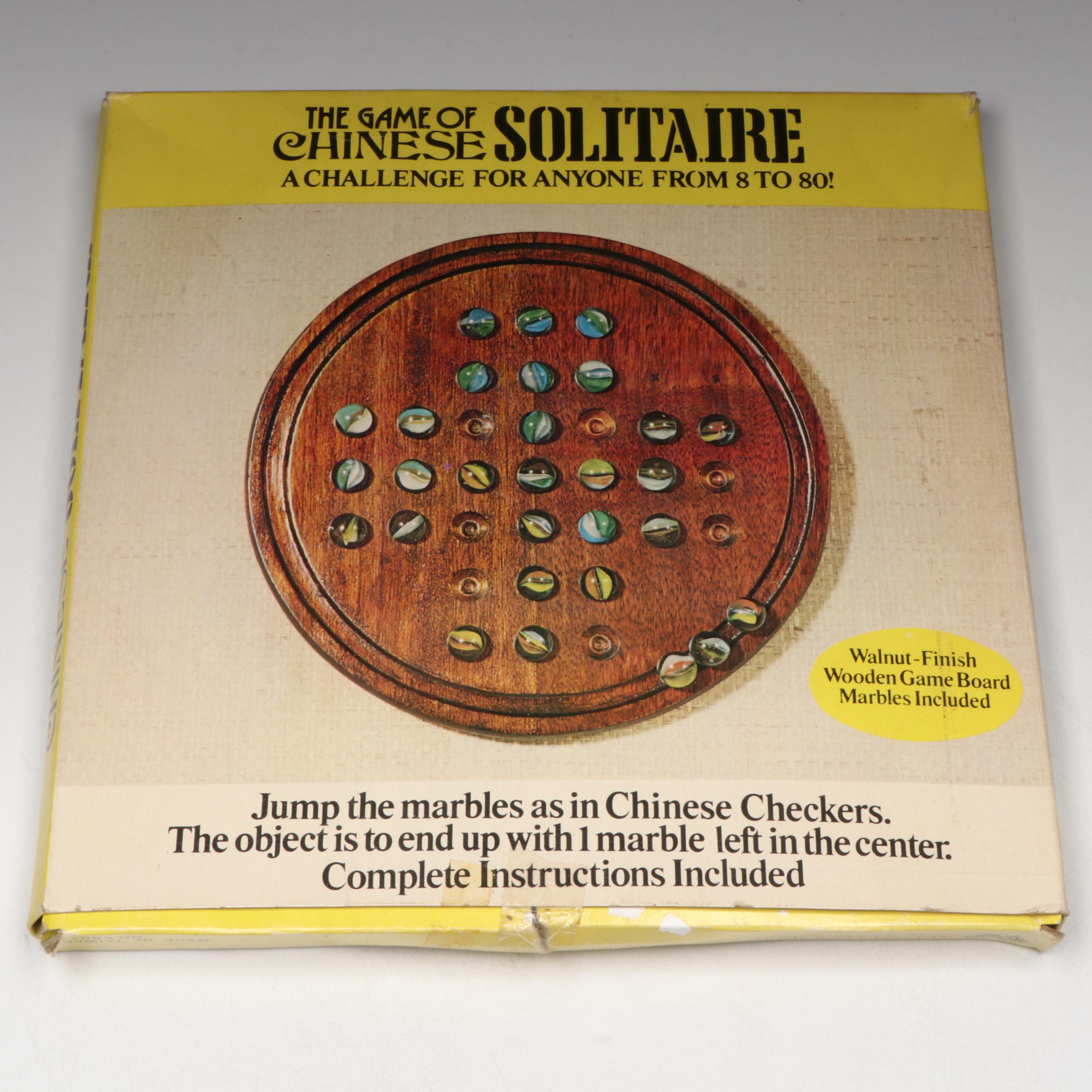 H. P. Gibson & Sons and Other Solitaire Games in Boxes with Glass Marbles